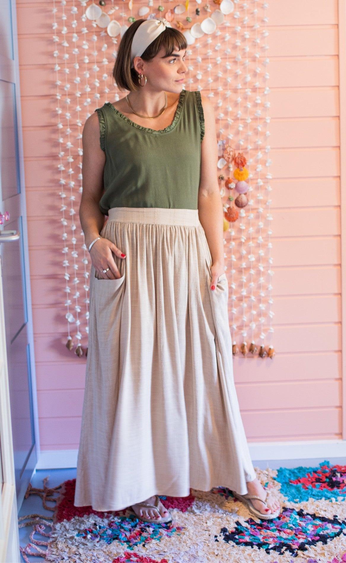 Black Colour Top - Leane - Army