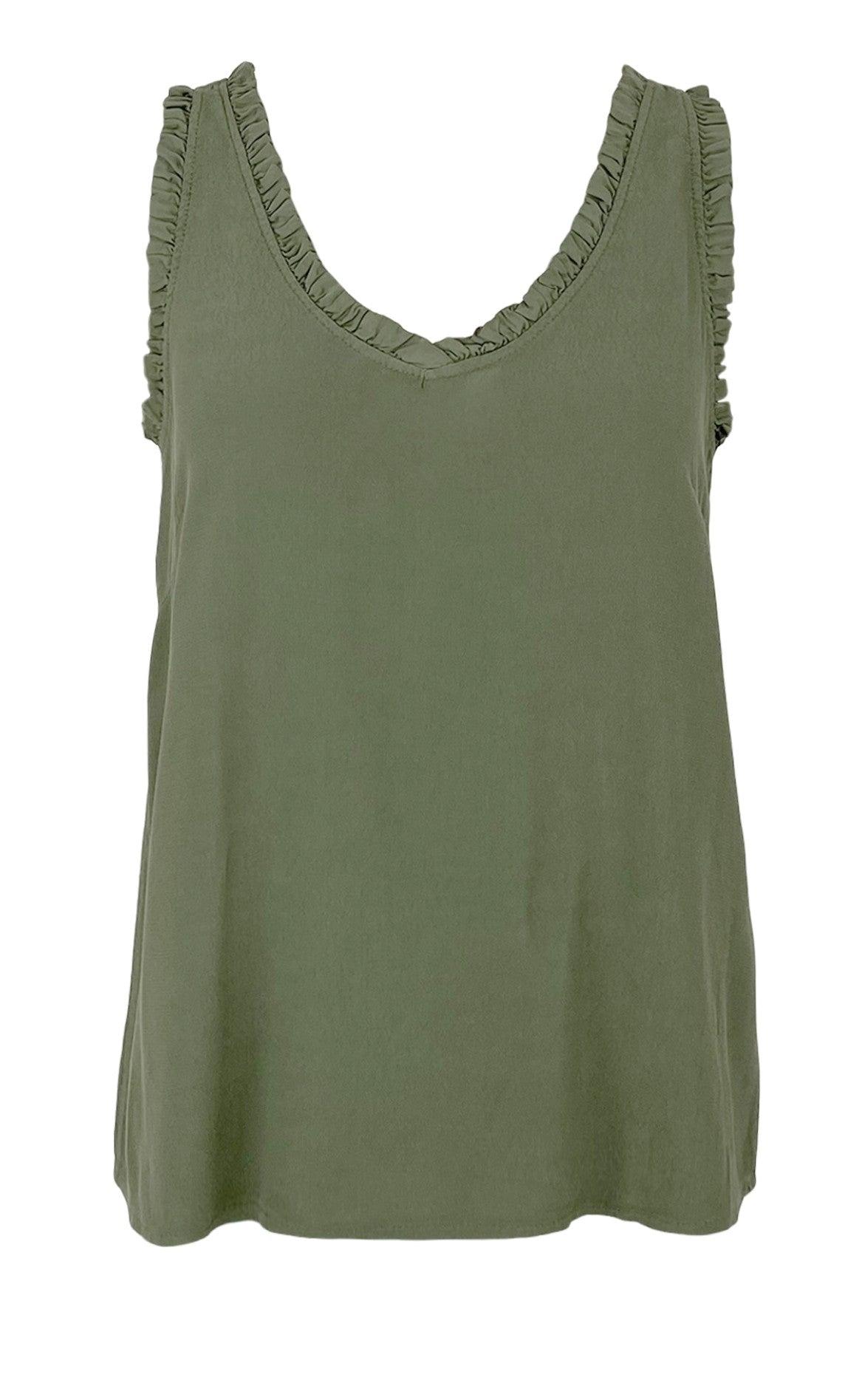 Black Colour Top - Leane - Army