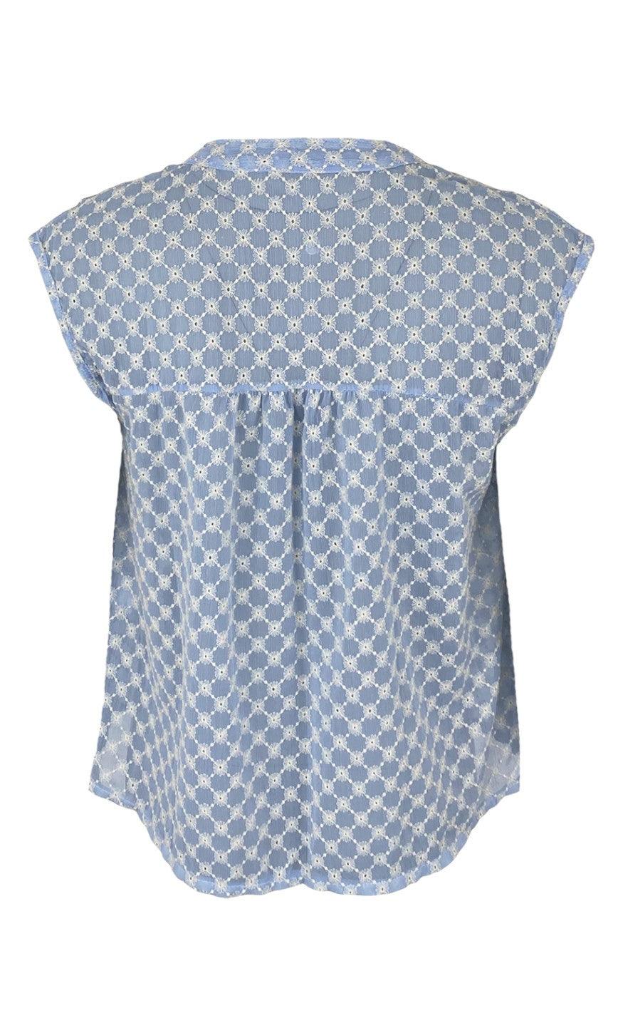 Black Colour Top - Nicola - Light Blue