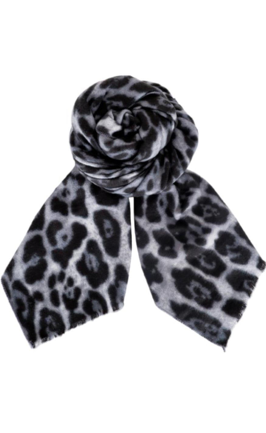 Black Colour Tørklæde - Savannah - Grey