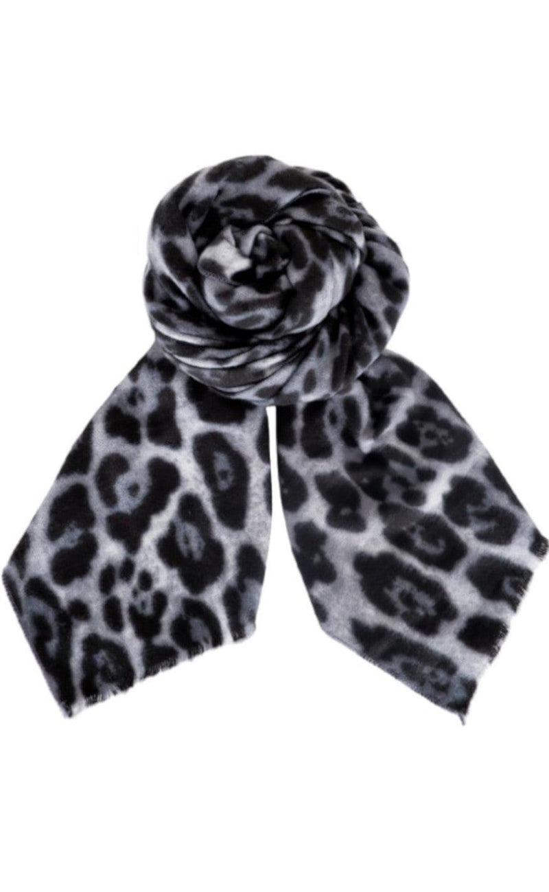 Black Colour Tørklæde - Savannah - Grey