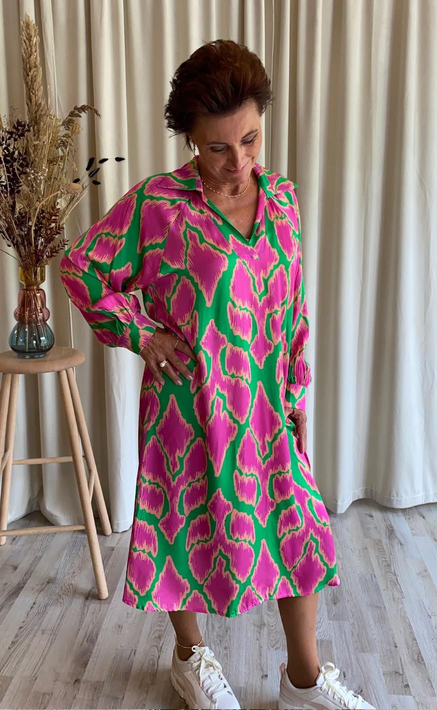 Black Colour Tunika - Dea Silk Mix - Green