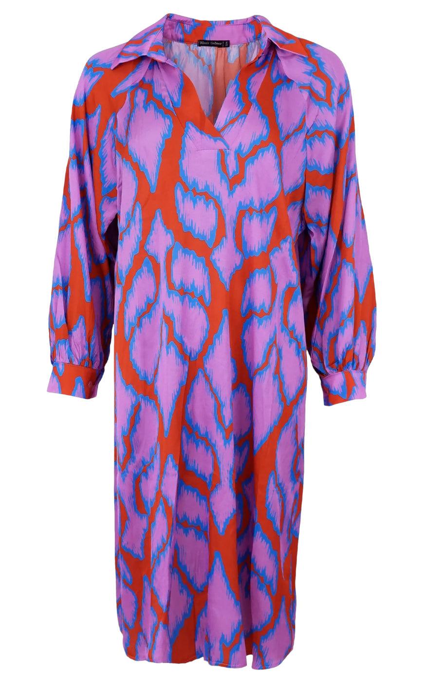 Black Colour Tunika - Dea Silk Mix - Red