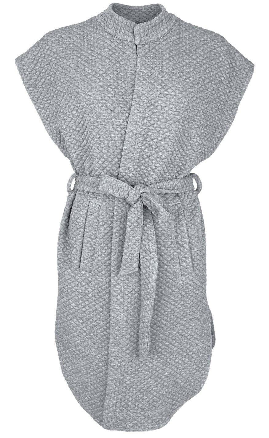 Black Colour Vest - Enzo - Grey melange