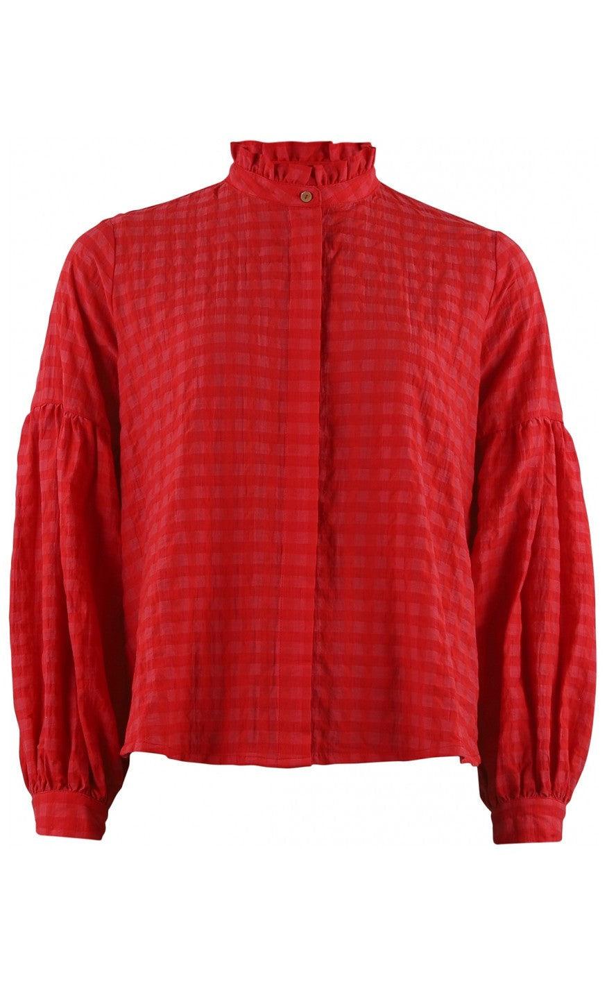Continue Bluse - Aia - Red