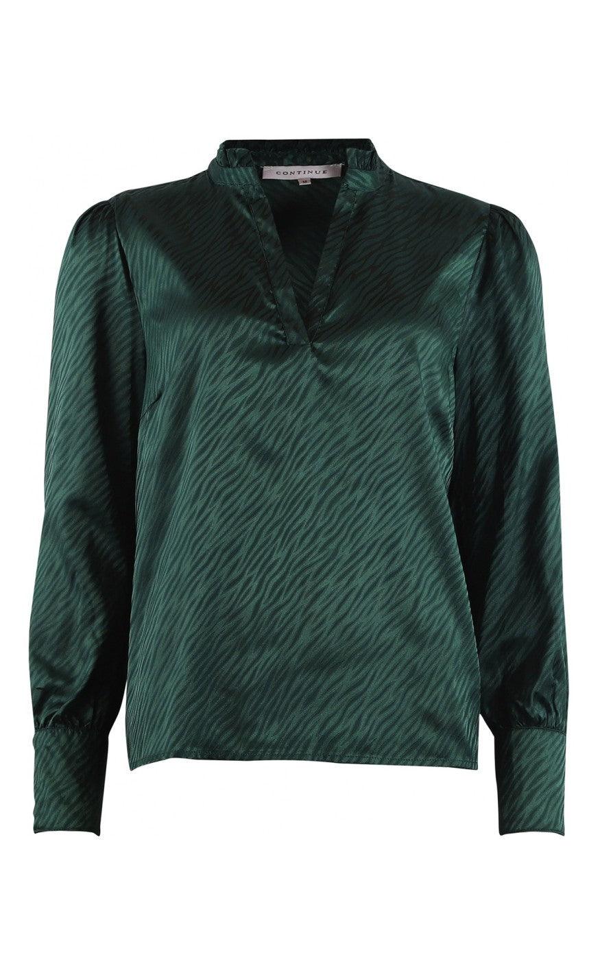 Continue Bluse - Alexandra - Bottlegreen