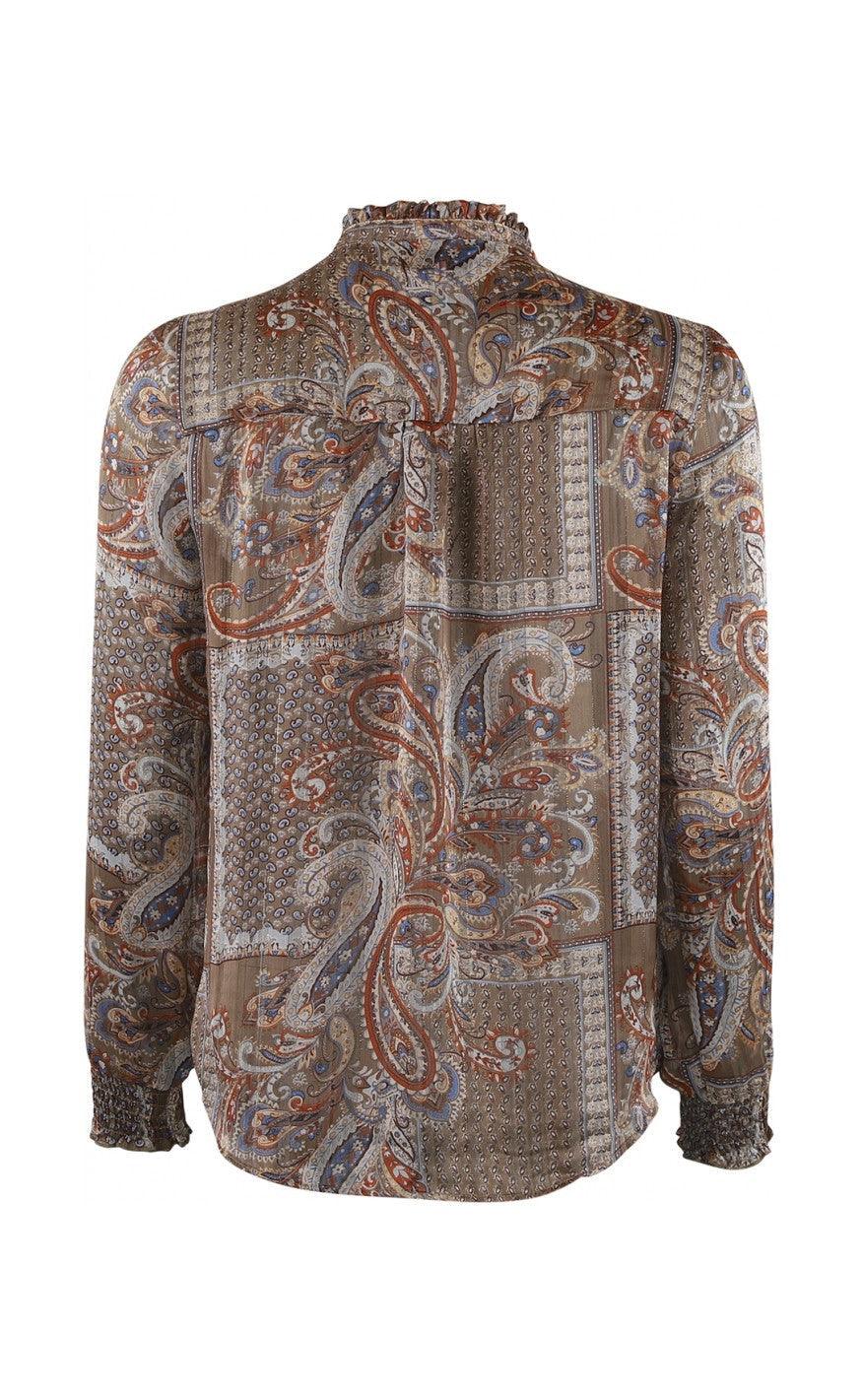 Continue Bluse - Asta - Burned Paisley