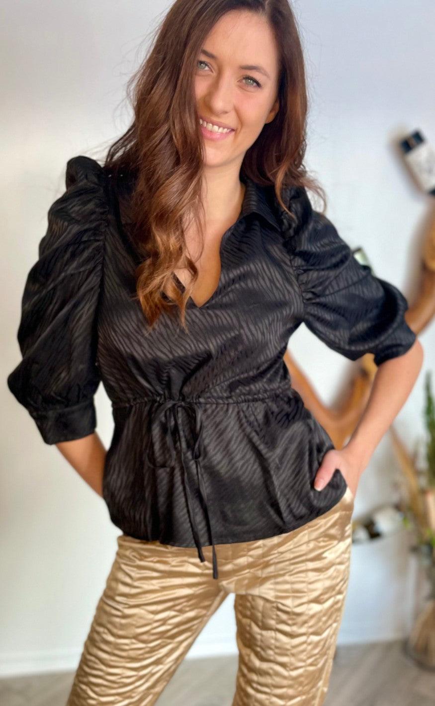 Continue Bluse - Cita - Black