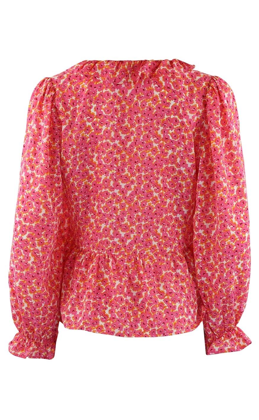 Continue Bluse - Kloe - Pink Flower
