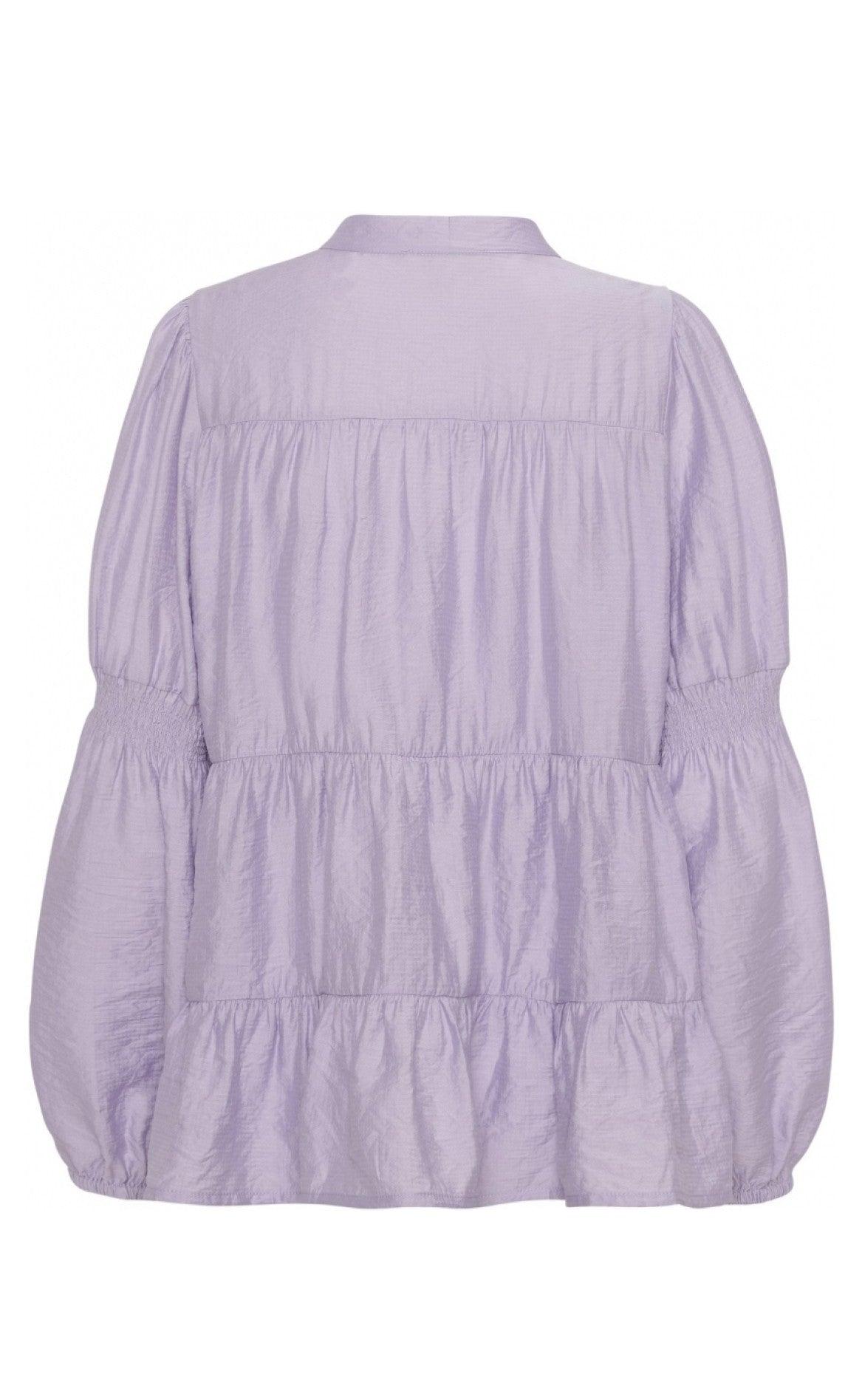 Continue Bluse - Sanna Solid - Light Purple
