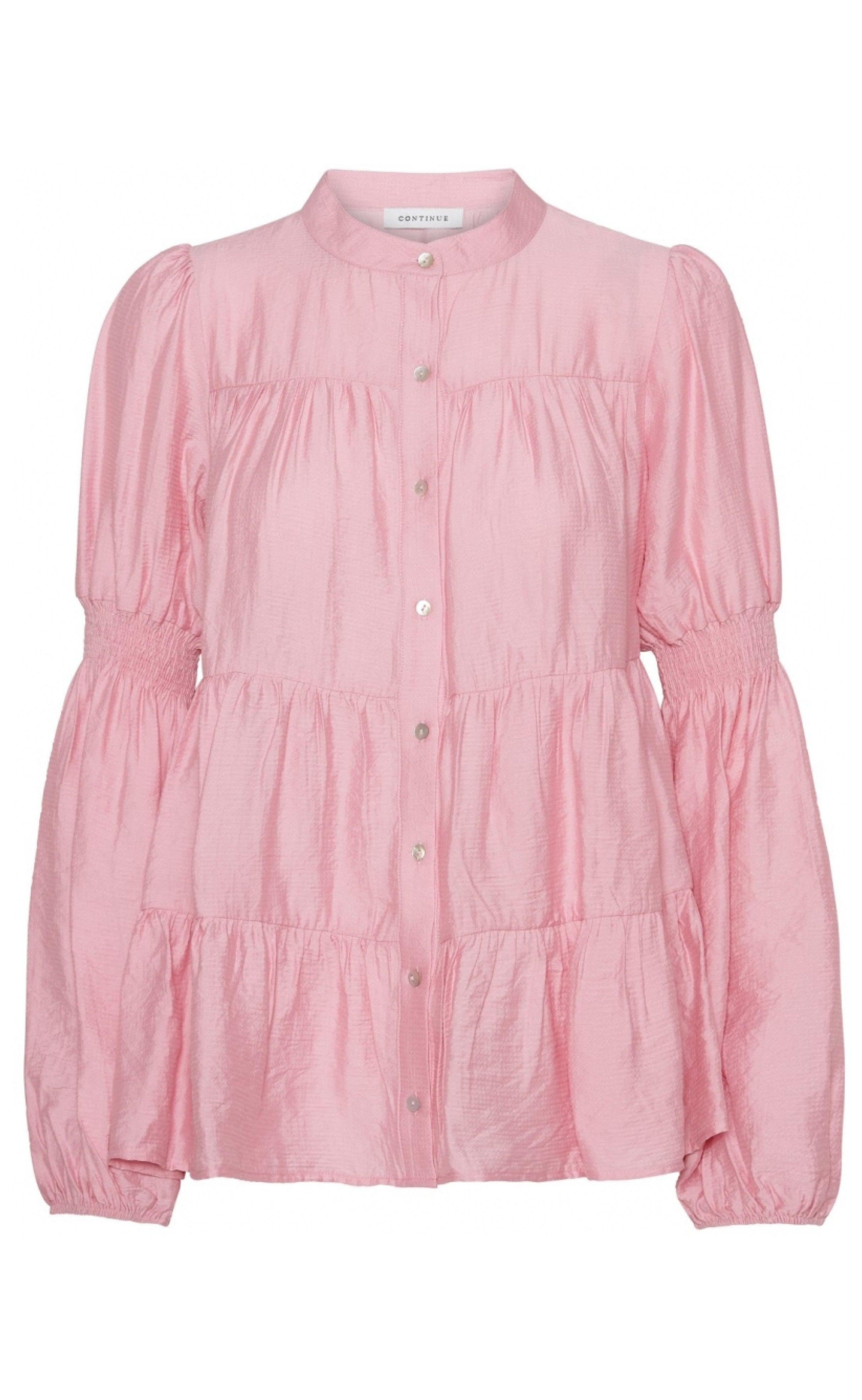 Continue Bluse - Sanna Solid - Pink