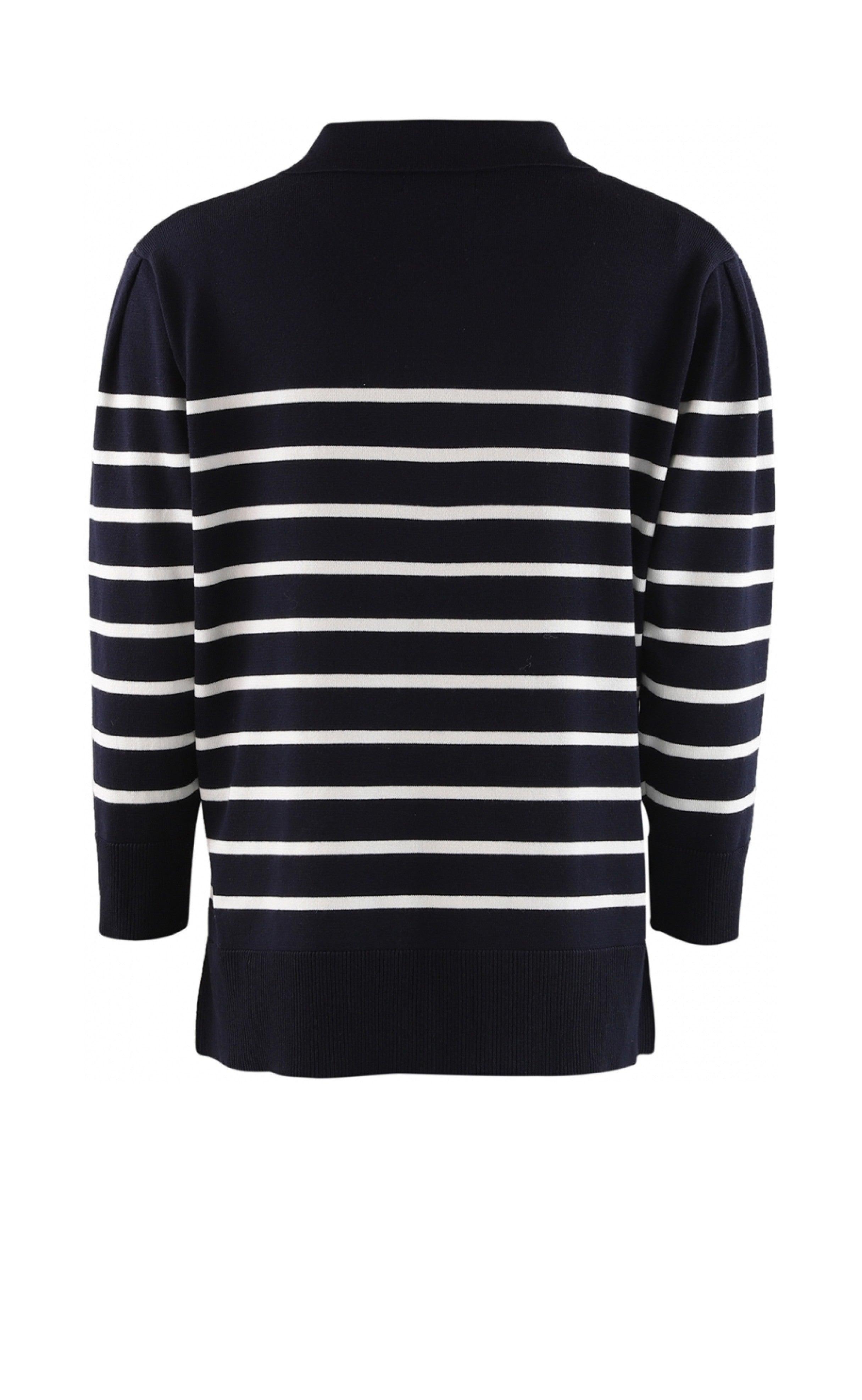 Continue Bluse - Victoria - Navy Blue