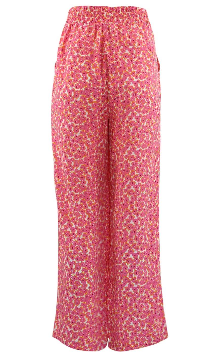 Continue Bukser - Lea - Pink Flower