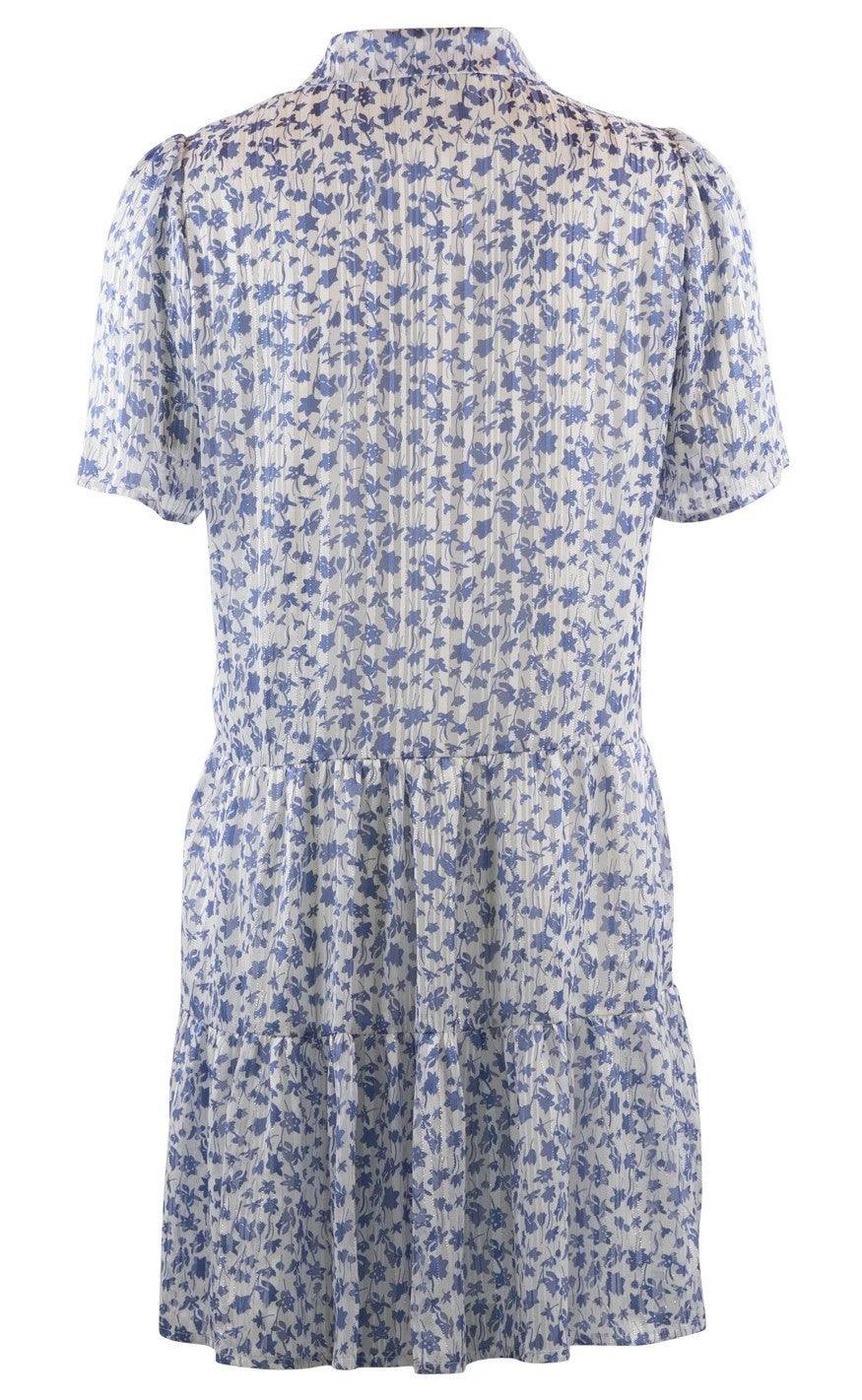 Continue Kjole - Annika - Blue Flower