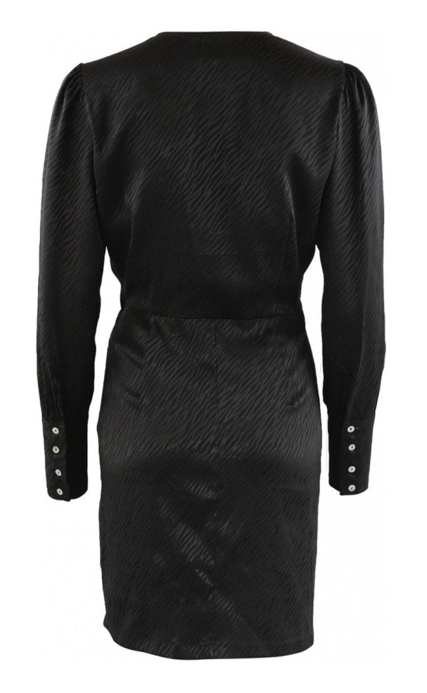 Continue Kjole - Glam Zebra - Black