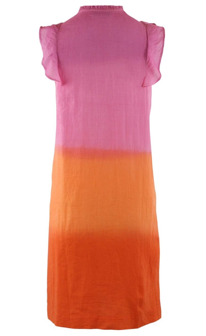 Continue Kjole - Joey - Orange/Pink Dip Dye