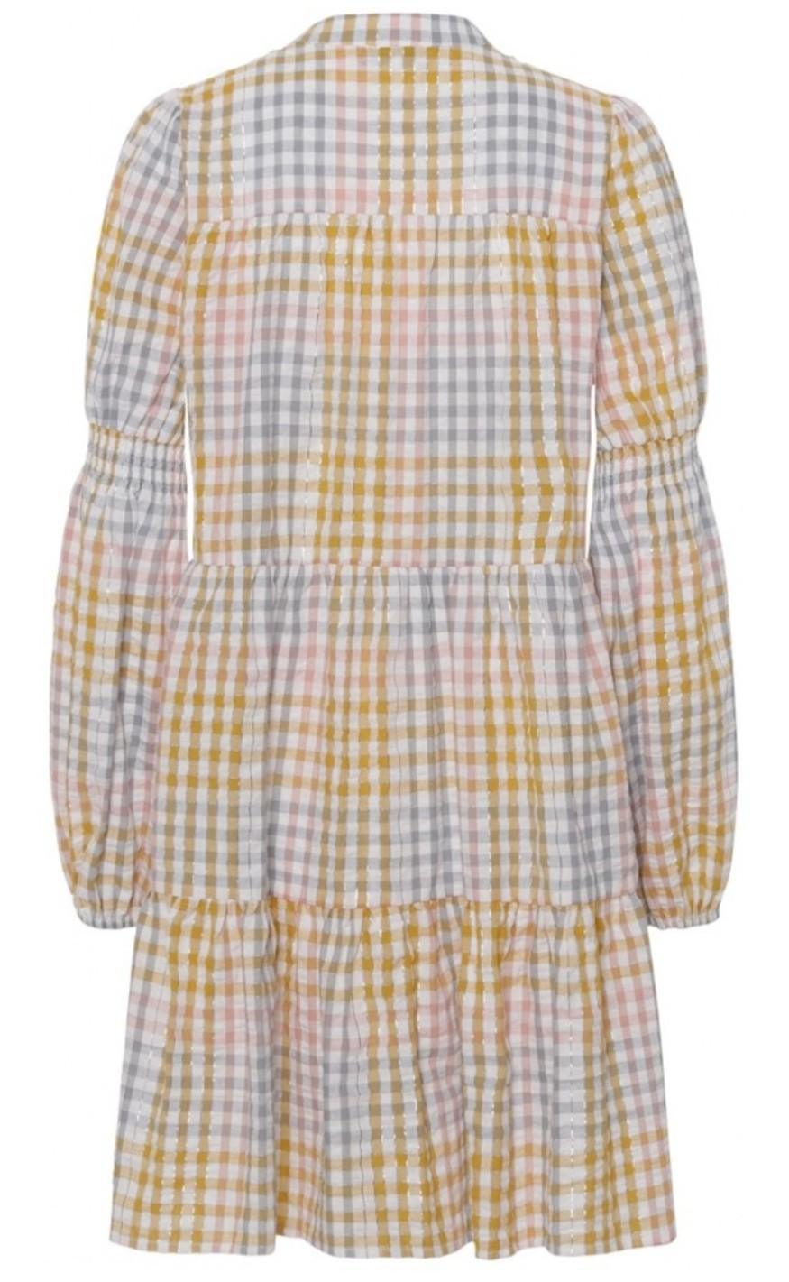 Continue Kjole - Sanna Multicheck - Multi Yellow Check