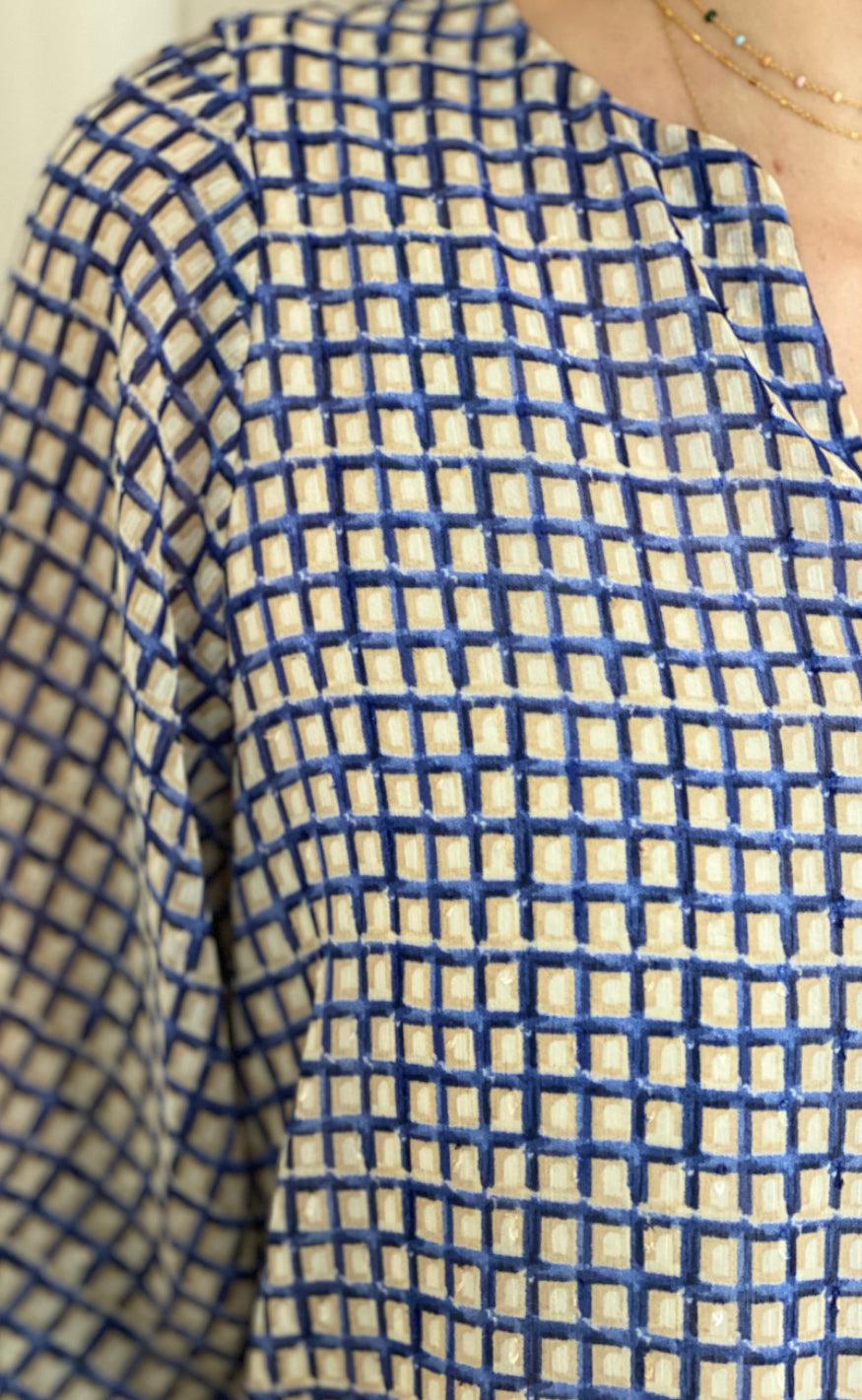 Continue Kjole - Thyra - Blue Check