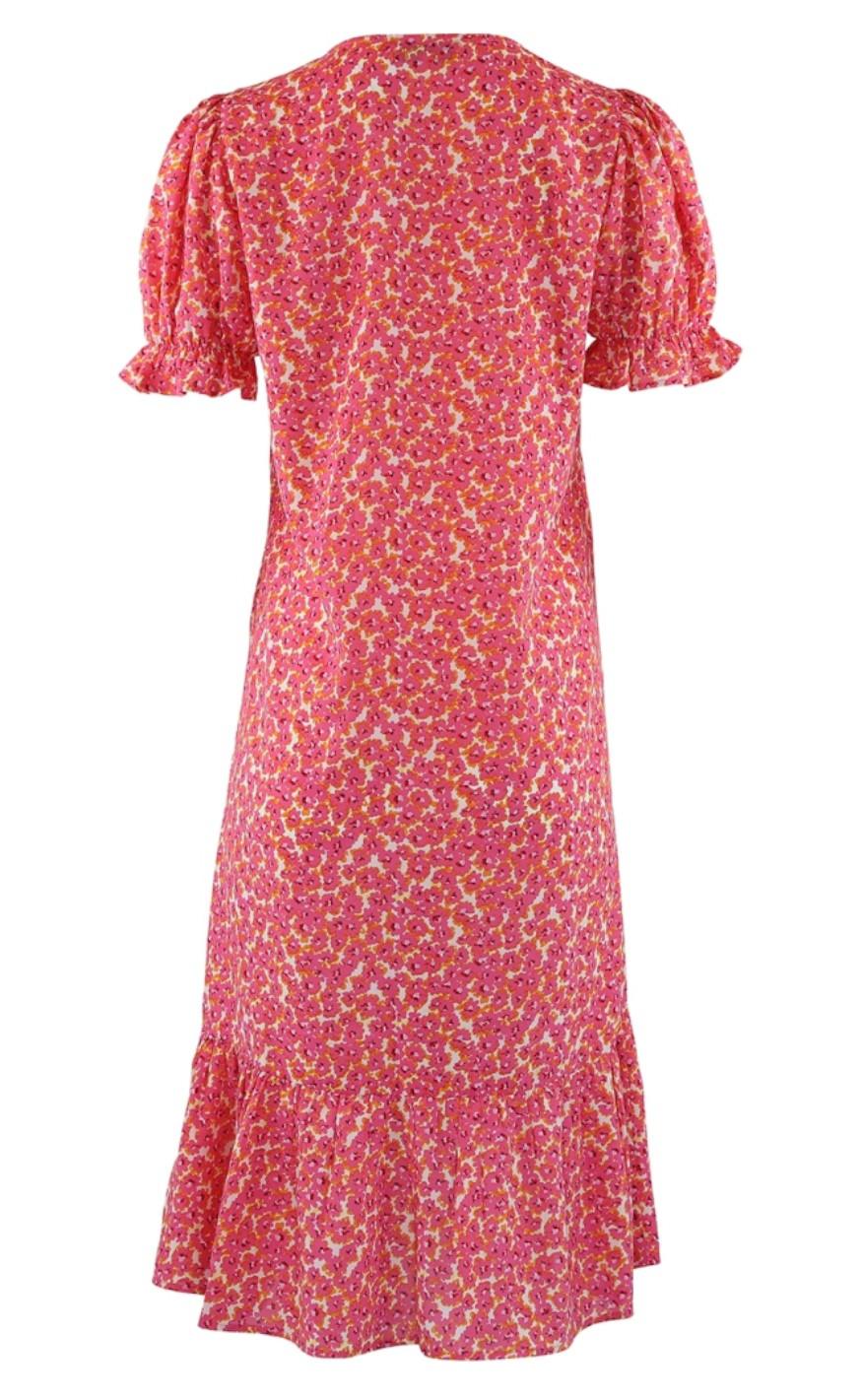 Continue Kjole - Thyra - Pink Flower