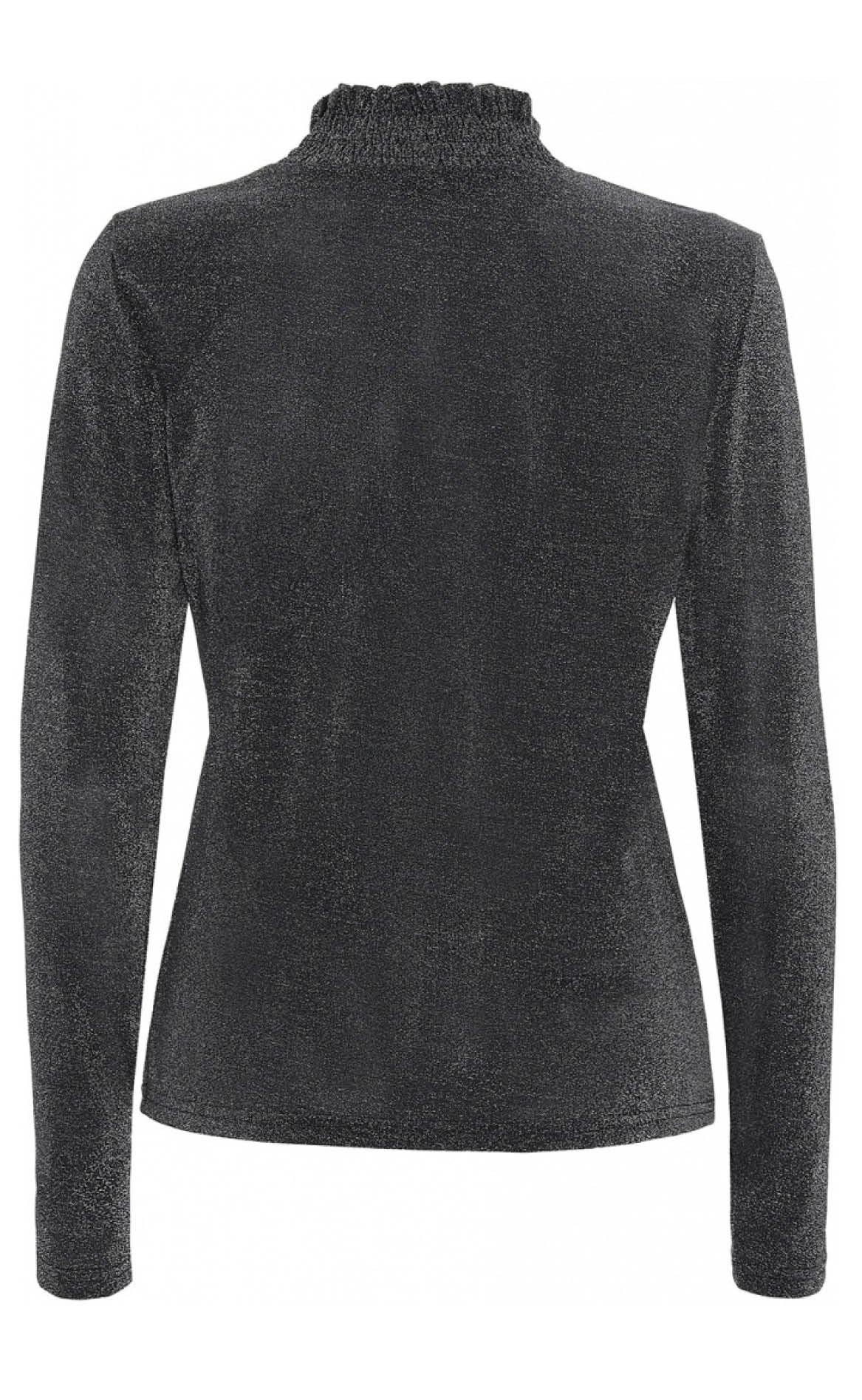 Continue Mesh Bluse - Alberte - Black