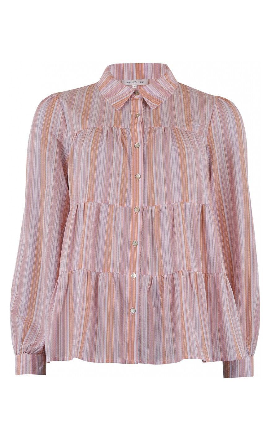 Continue Skjorte - Melina - Multi Stripe