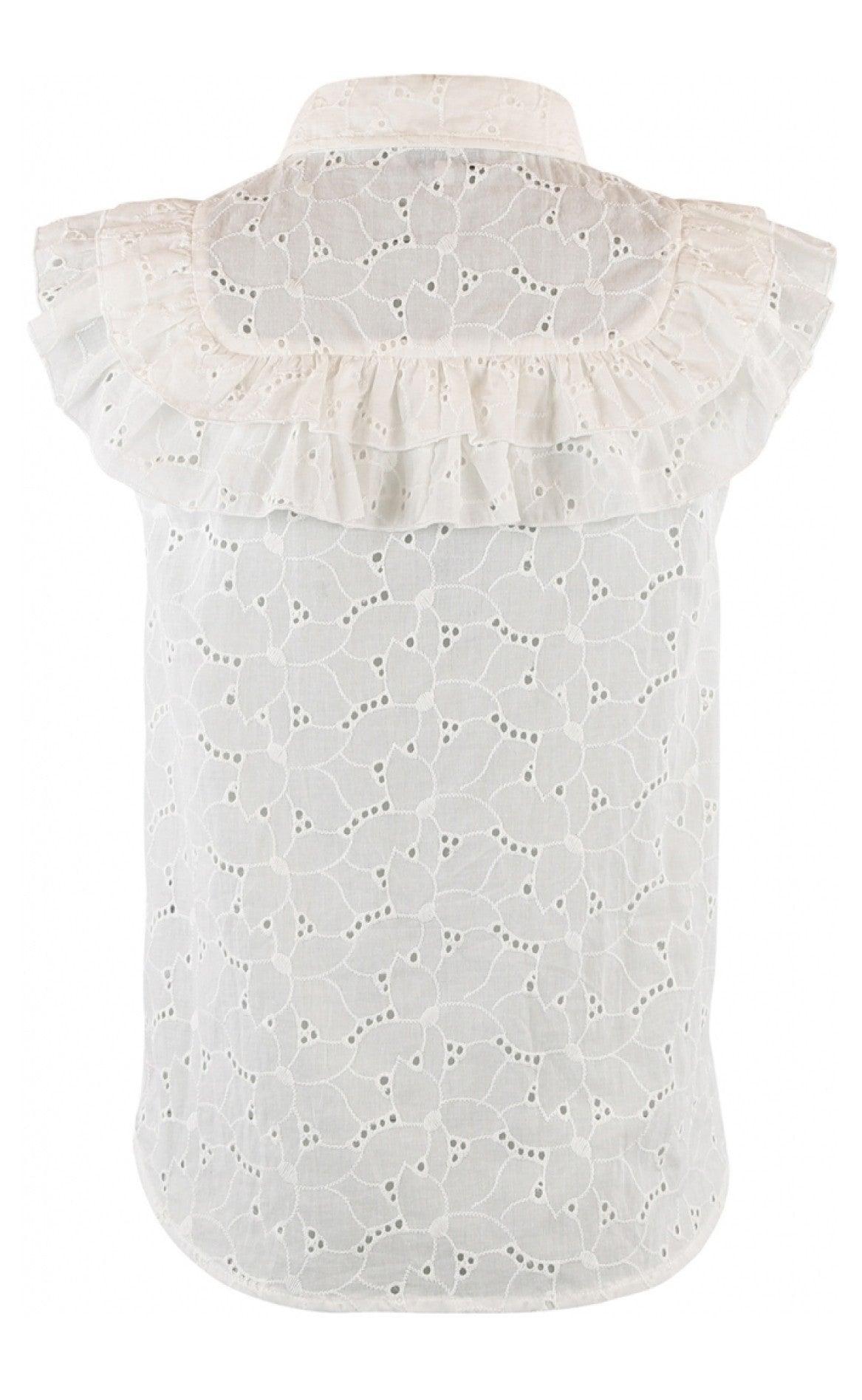 Continue Top - Kassandra Anglaise - White