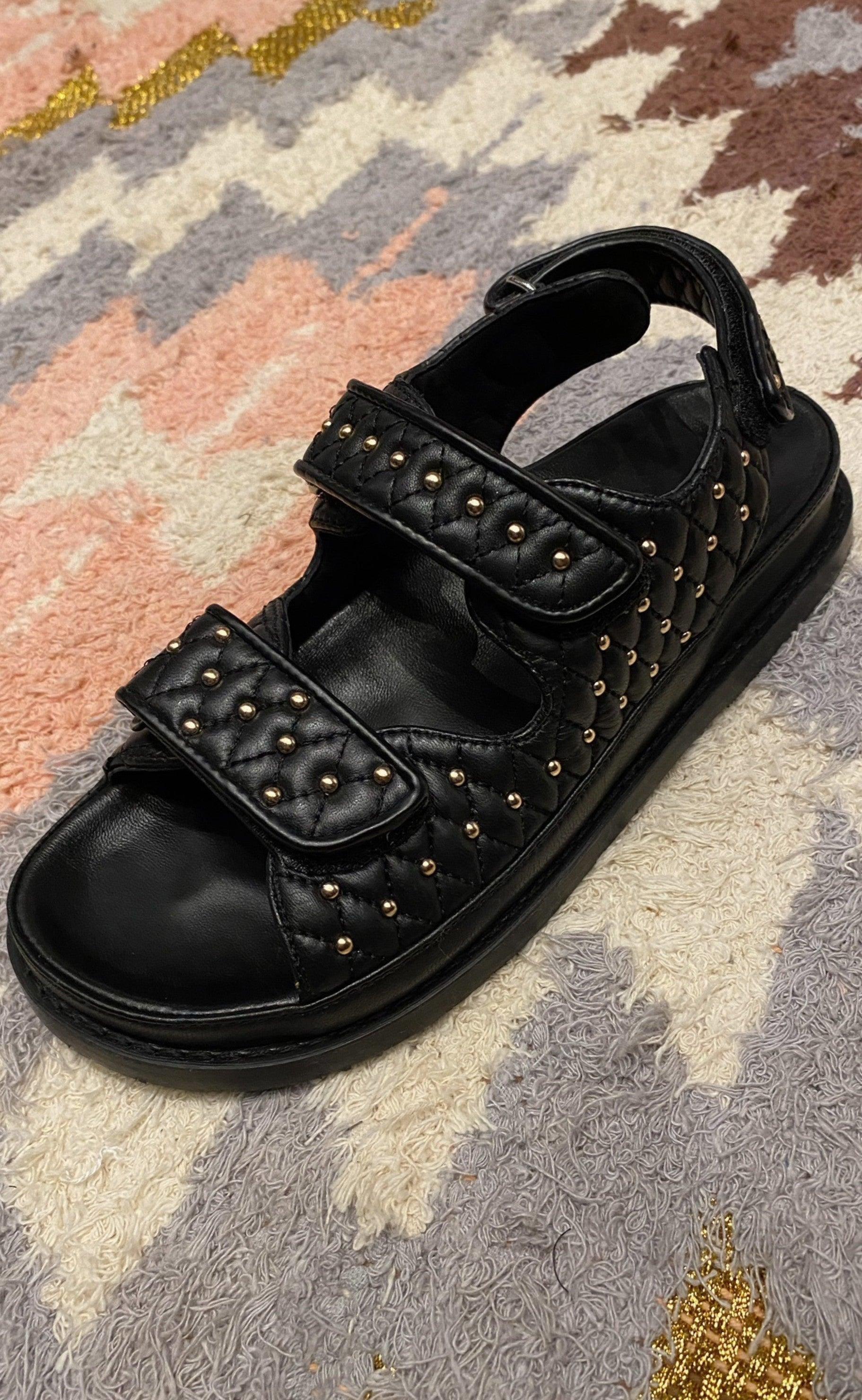 Copenhagen Shoes By Josefine Valentin Sandal - Luxury Studs - Black