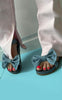 Copenhagen Shoes Sandaler By Josefine Valentin - Sky And Diamonds - Denim Blue