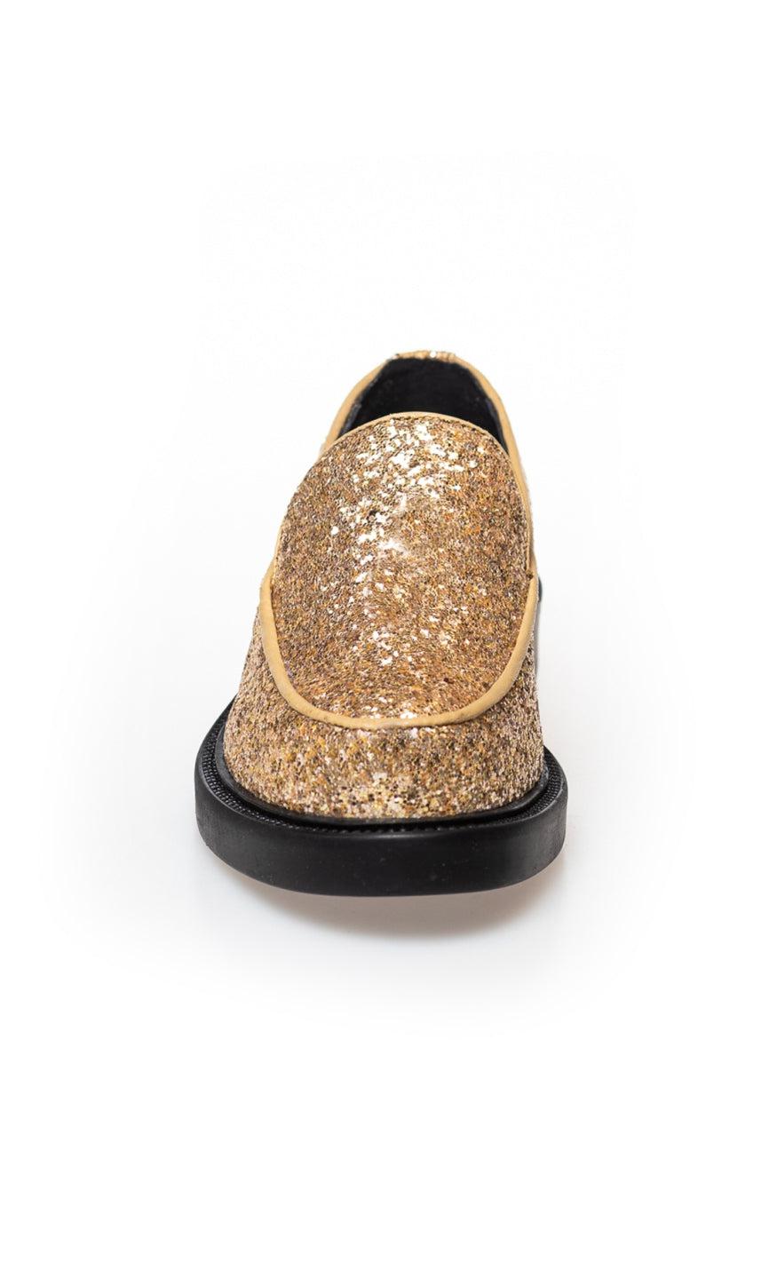Copenhagen Shoes Loafers - Loafer - Gold Glitter