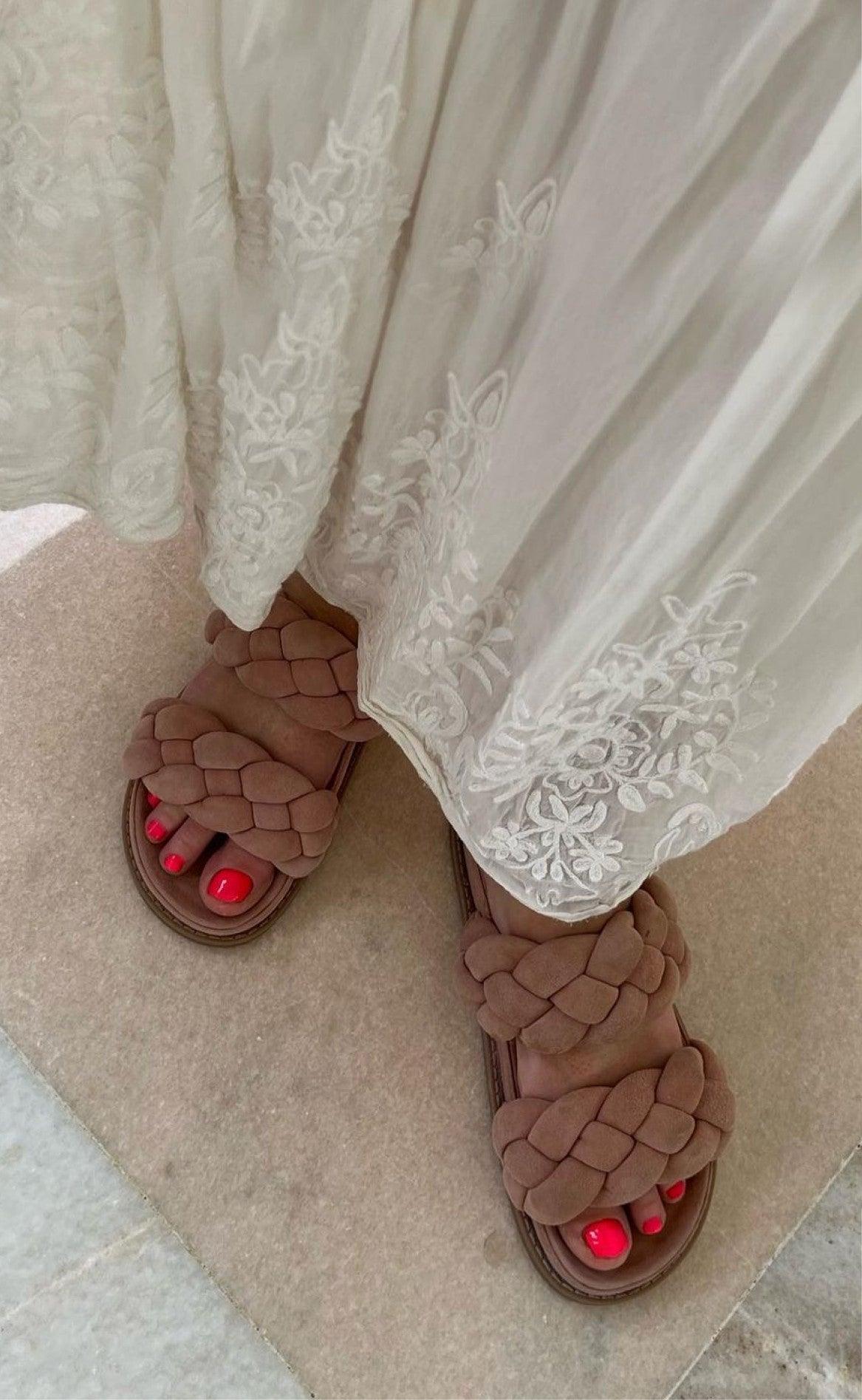 Copenhagen Shoes Sandal - Fashionista Suede - Rosa / Papaya