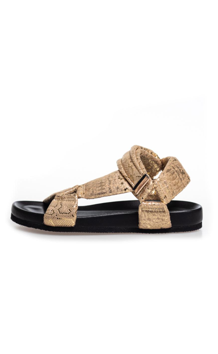 Copenhagen Shoes Sandaler - Carrie Moon - Gold Snake