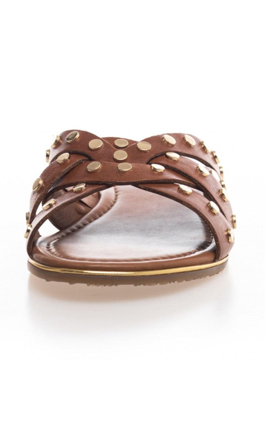 Copenhagen Shoes Sandaler - Lala Studs - Cognac