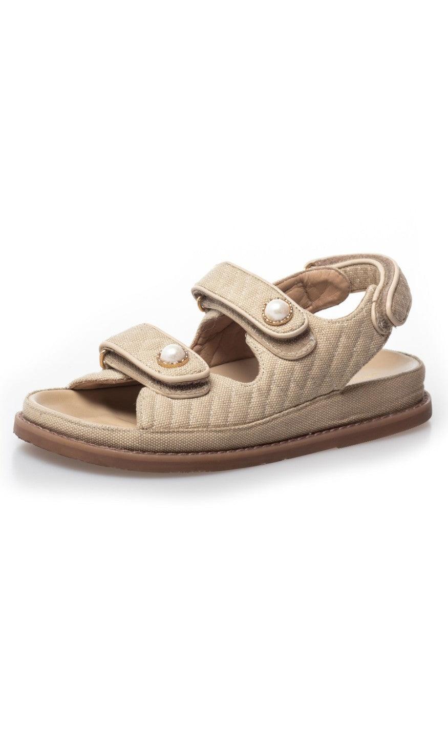 Copenhagen Shoes Sandaler - Luxury Sport 22 Canvas - Beige