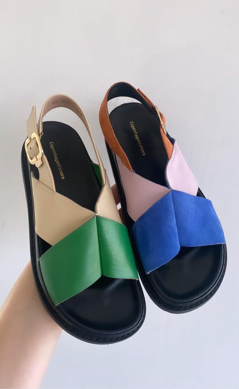 Copenhagen Shoes Sandaler - New Stronger - Green Multi