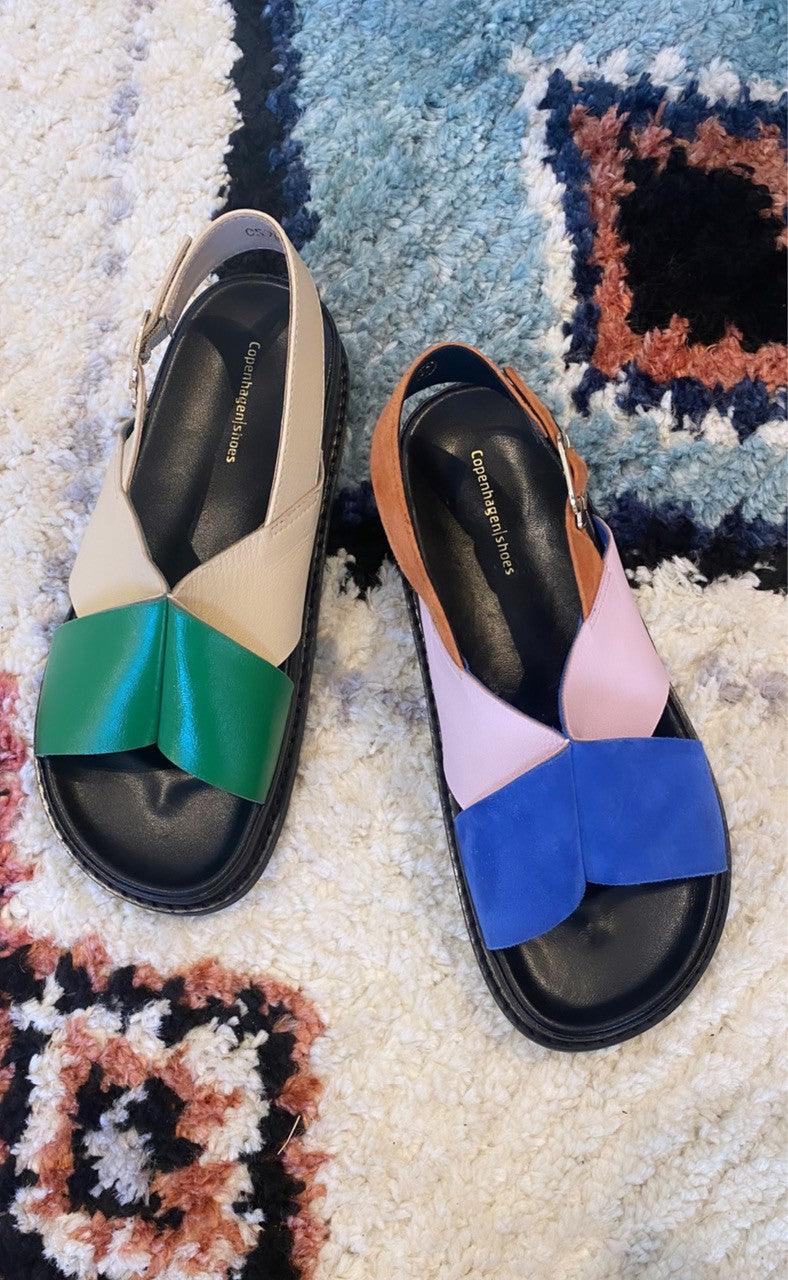 Copenhagen Shoes Sandaler - New Stronger - Green Multi