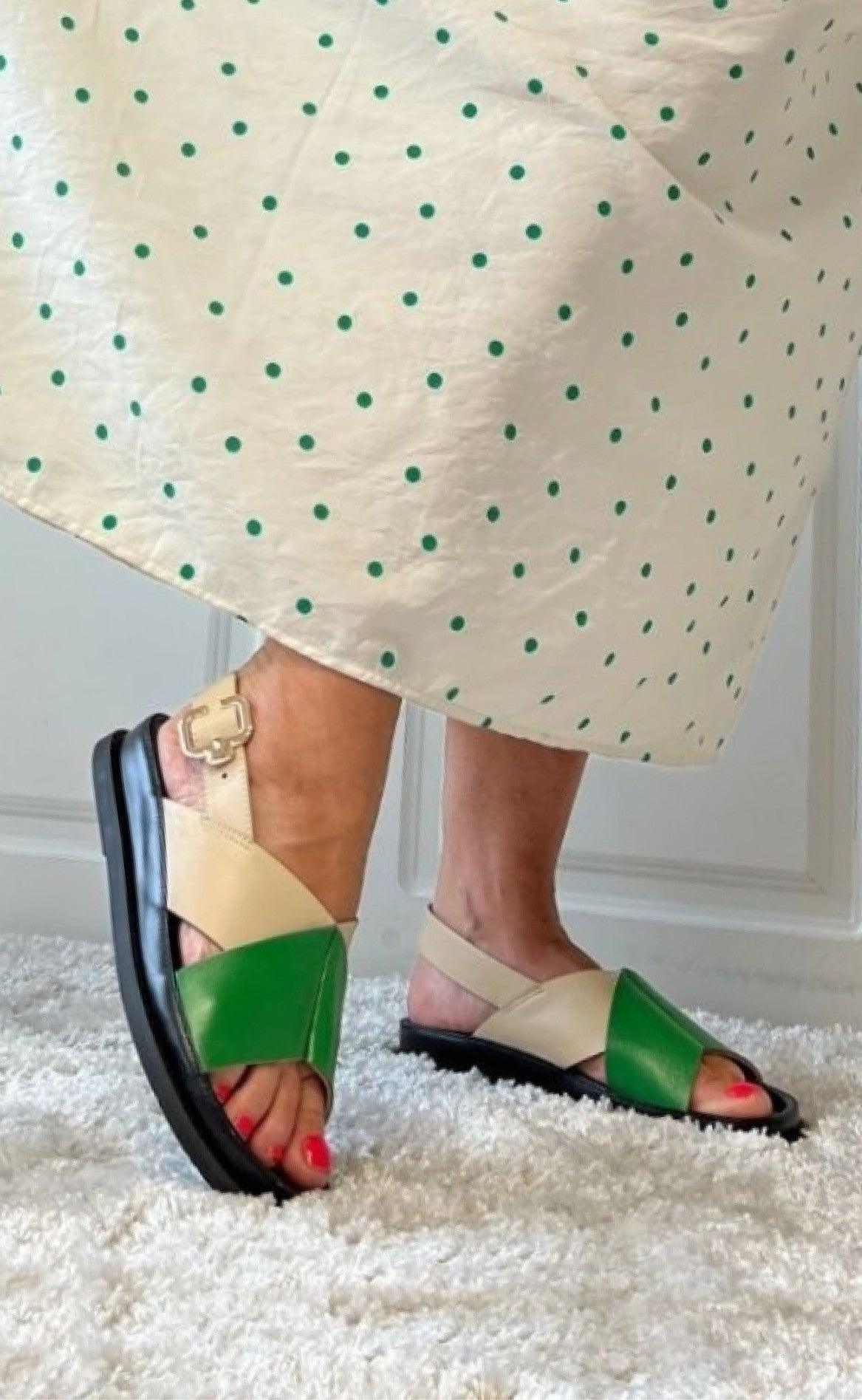 Copenhagen Shoes Sandaler - New Stronger - Green Multi
