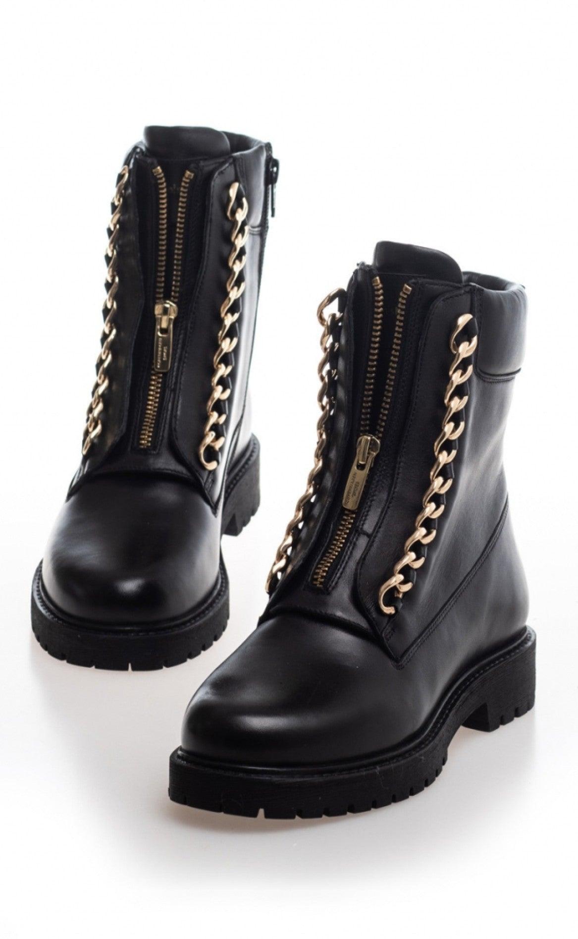 Copenhagen Shoes Støvle - Vilma Chain - Black Gold