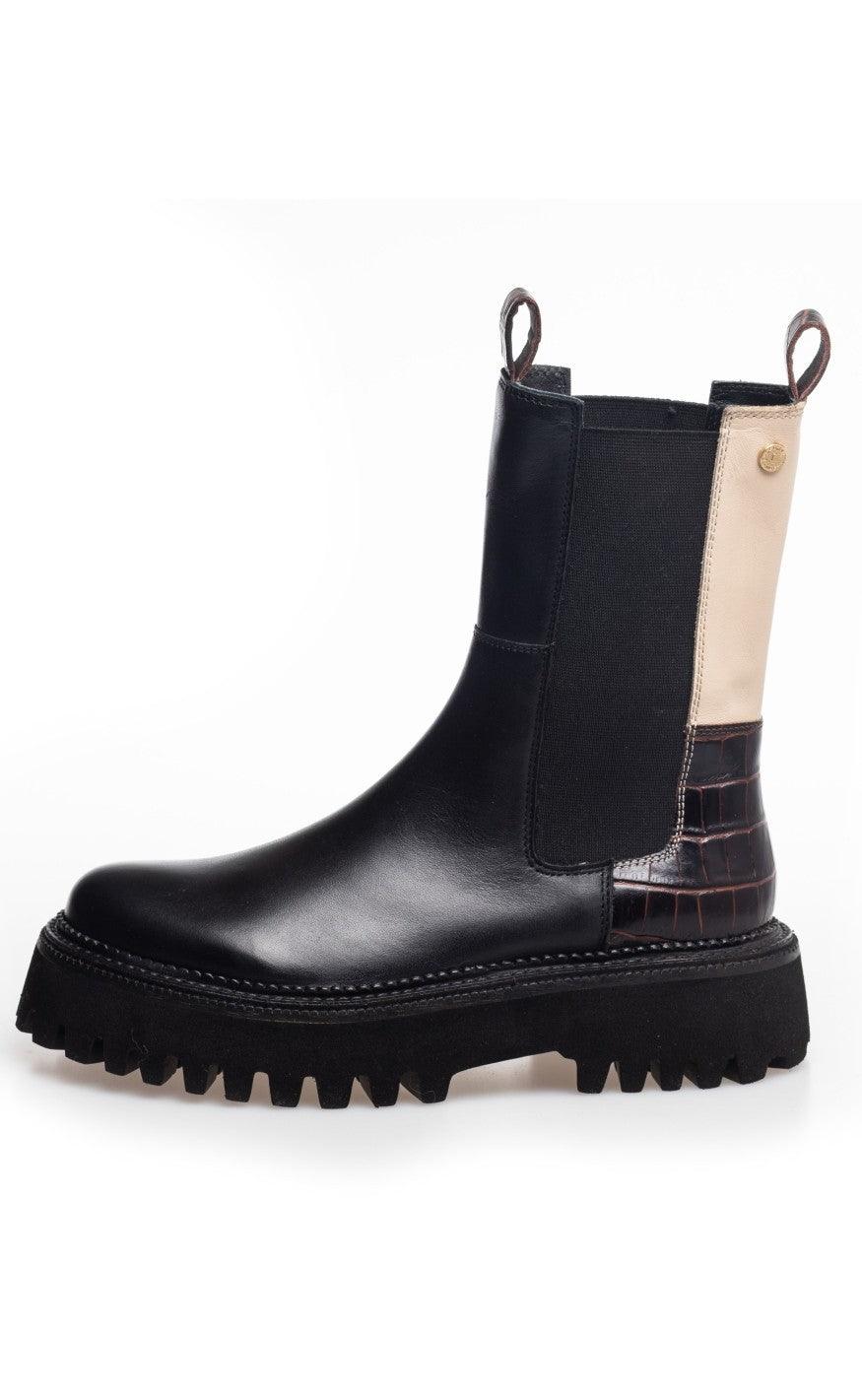 Copenhagen Shoes Støvler - New Lemon Multi - Black Bordo