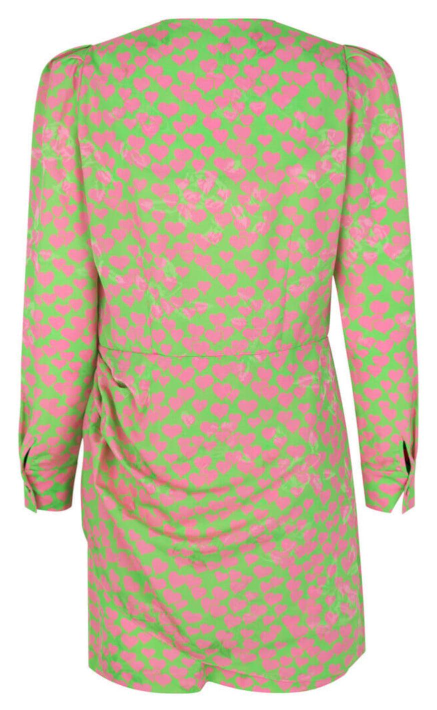 Cras Kjole - Yvonne - Heartbeats Green