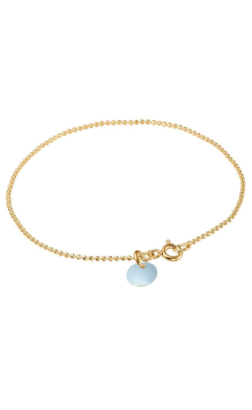 ENAMEL Armbånd - Ball Chain - Icy Blue