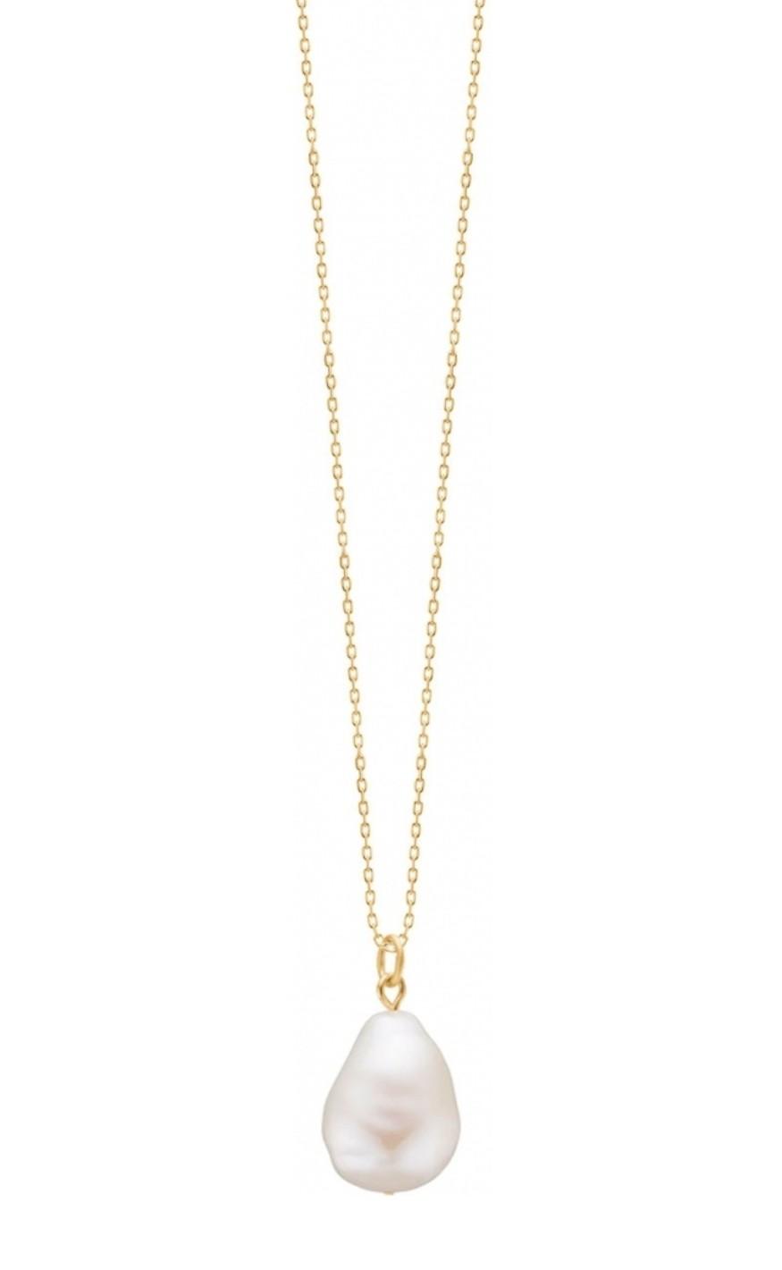 ENAMEL Copenhagen Halskæde - Baroque Pearl - Gold