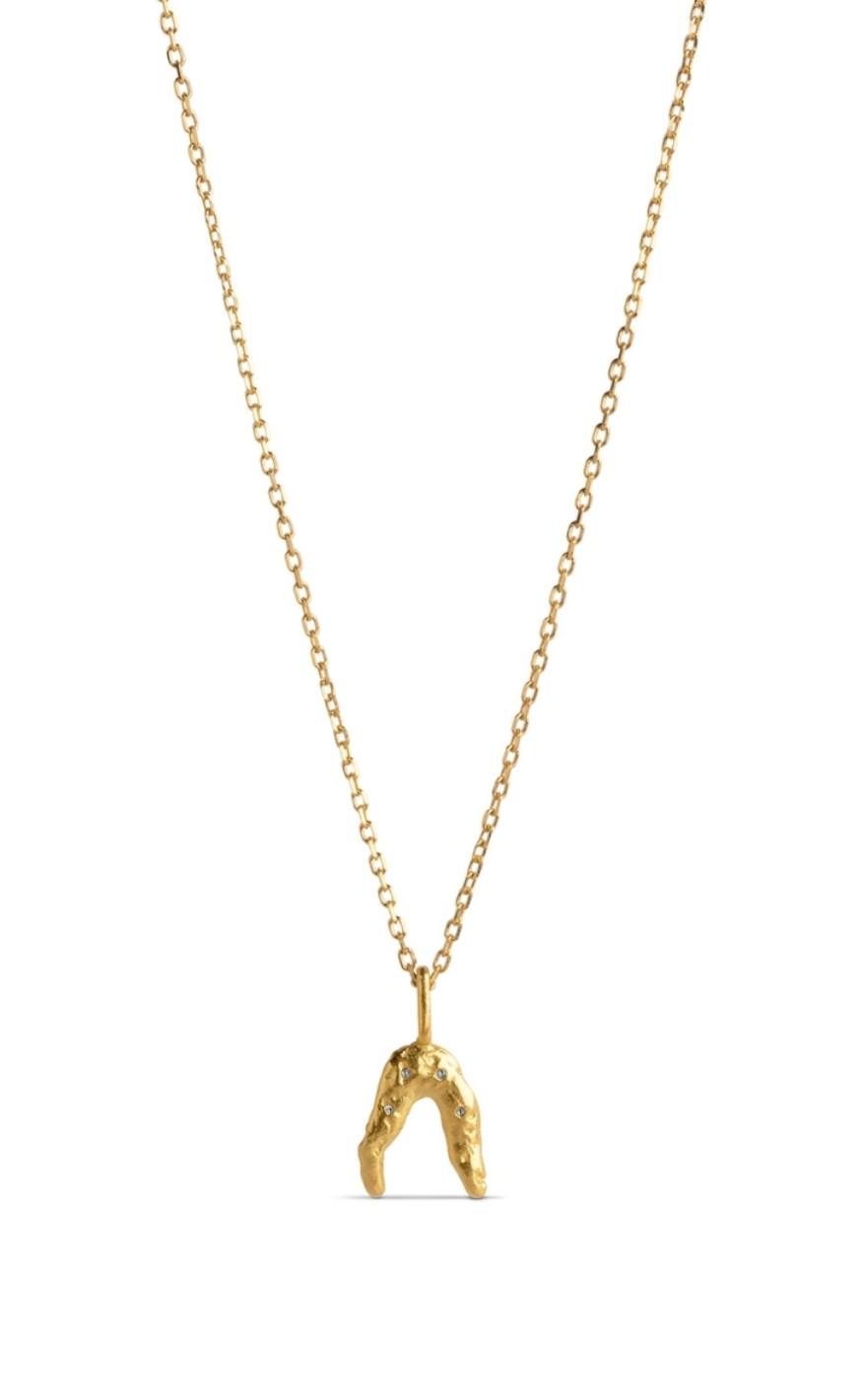 ENAMEL Copenhagen Halskæde - Wishbone - Gold