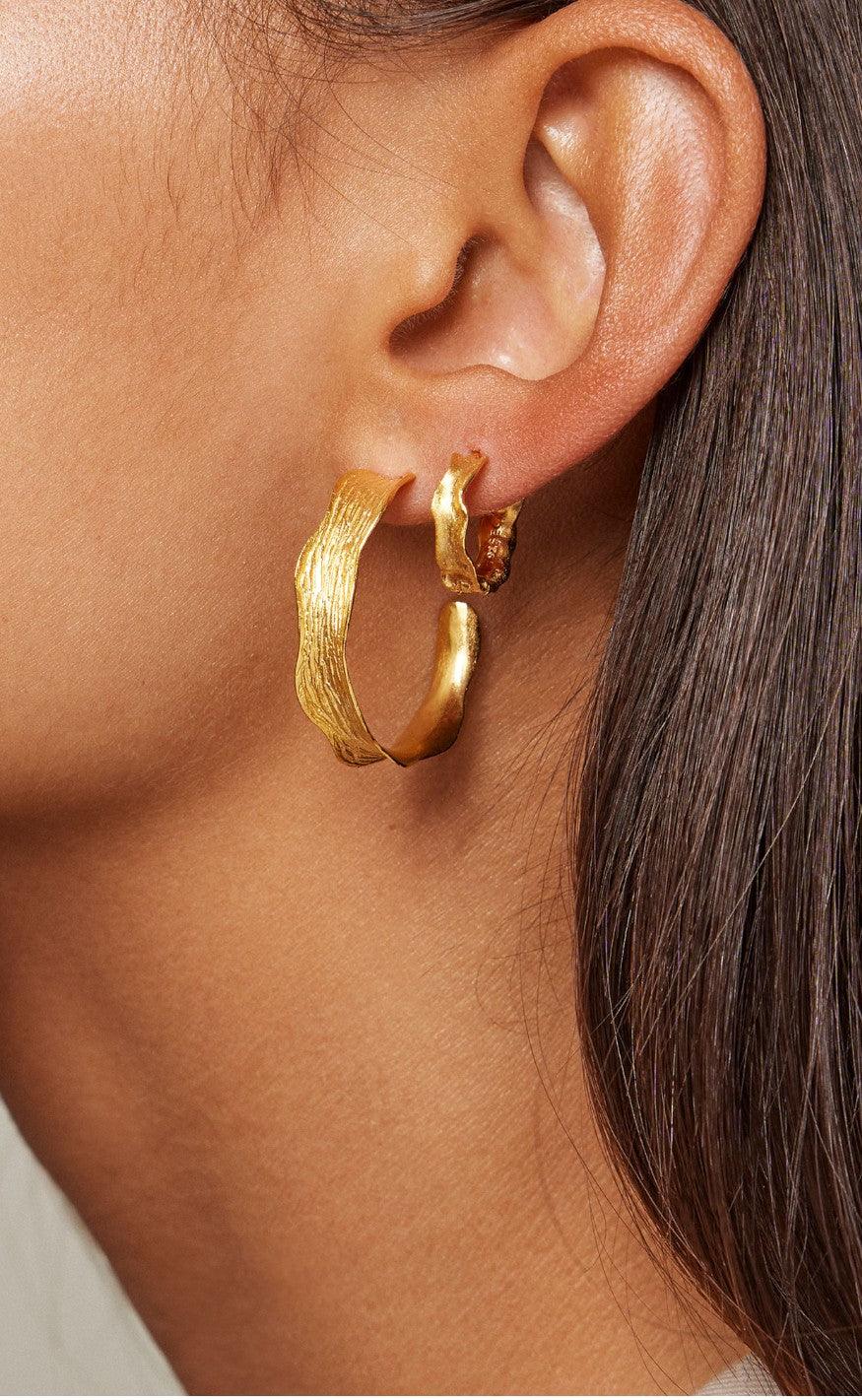 ENAMEL Copenhagen Øreringe - Hoops - Ane Large - Gold