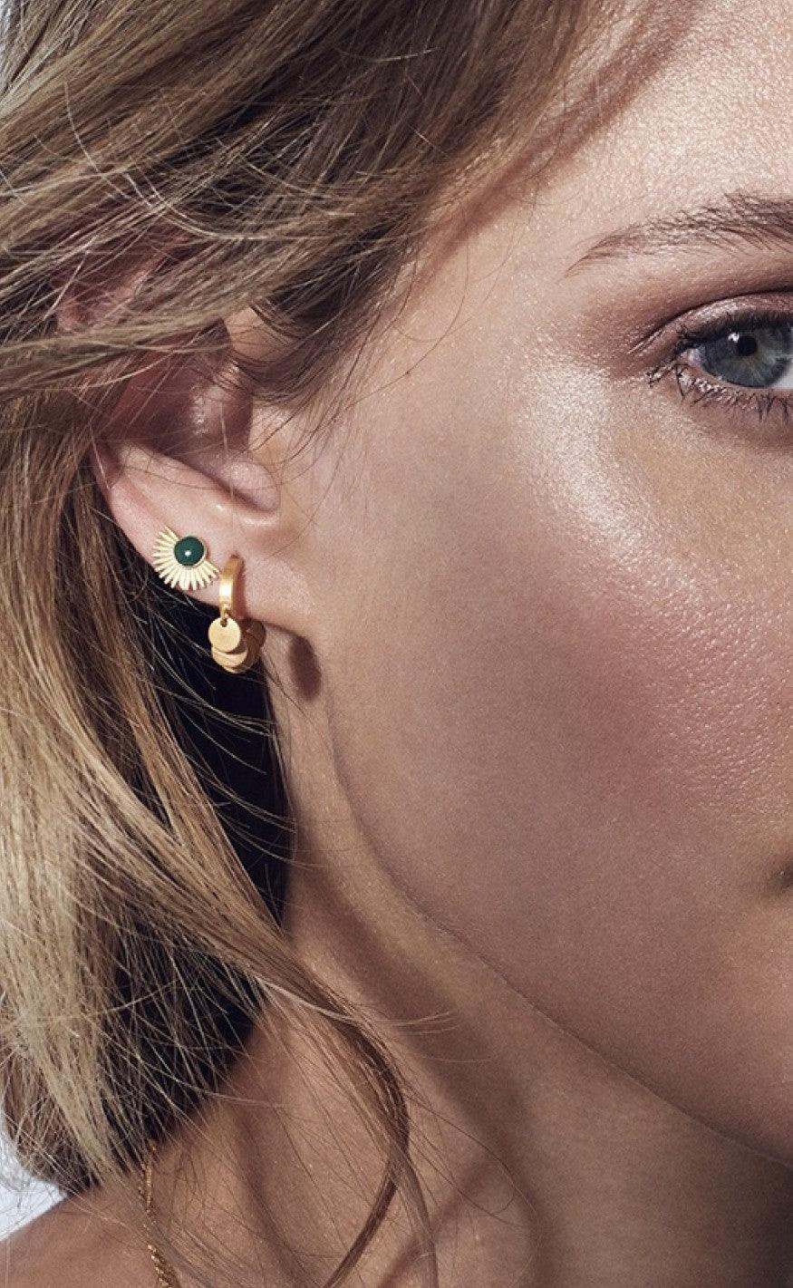 ENAMEL Copenhagen Øreringe / Hoops - Petite Raindrops - Guld