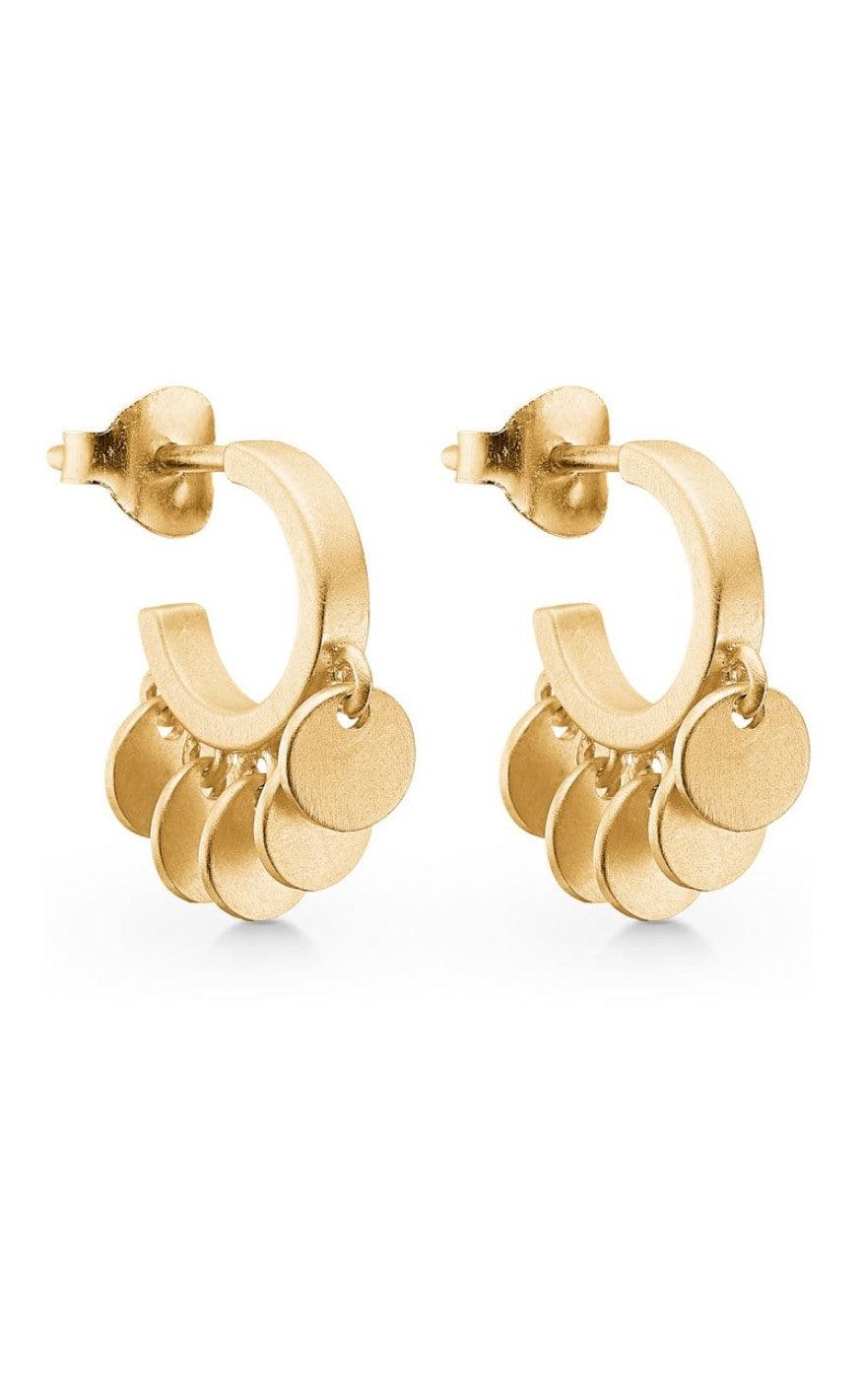 ENAMEL Copenhagen Øreringe / Hoops - Petite Raindrops - Guld