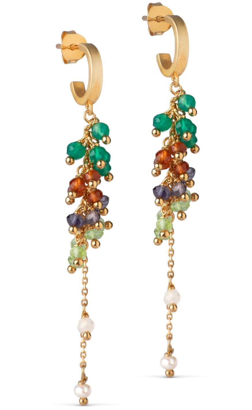 ENAMEL Copenhagen Øreringe - Ivalu - Mixed Gemstones