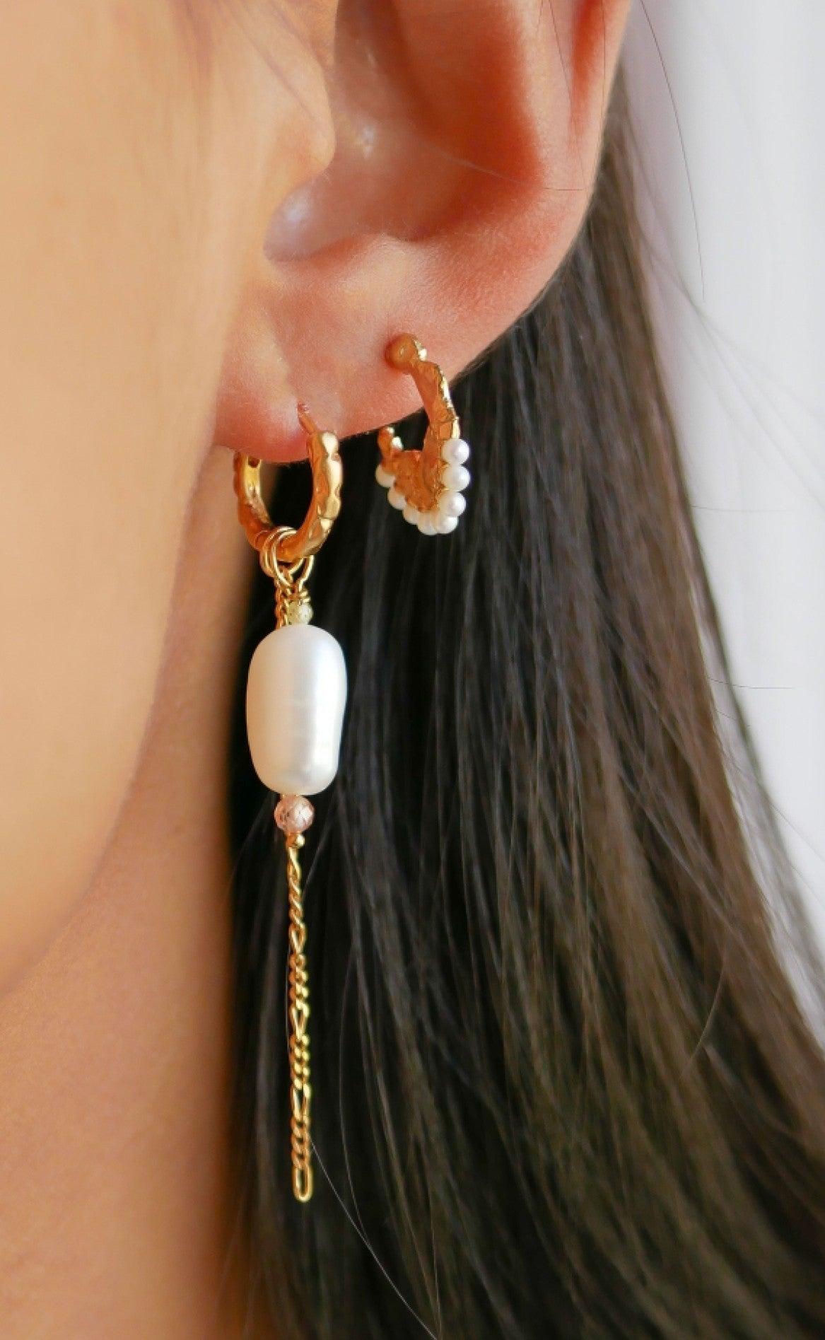 ENAMEL Copenhagen Øreringe - Leonie - Pearl