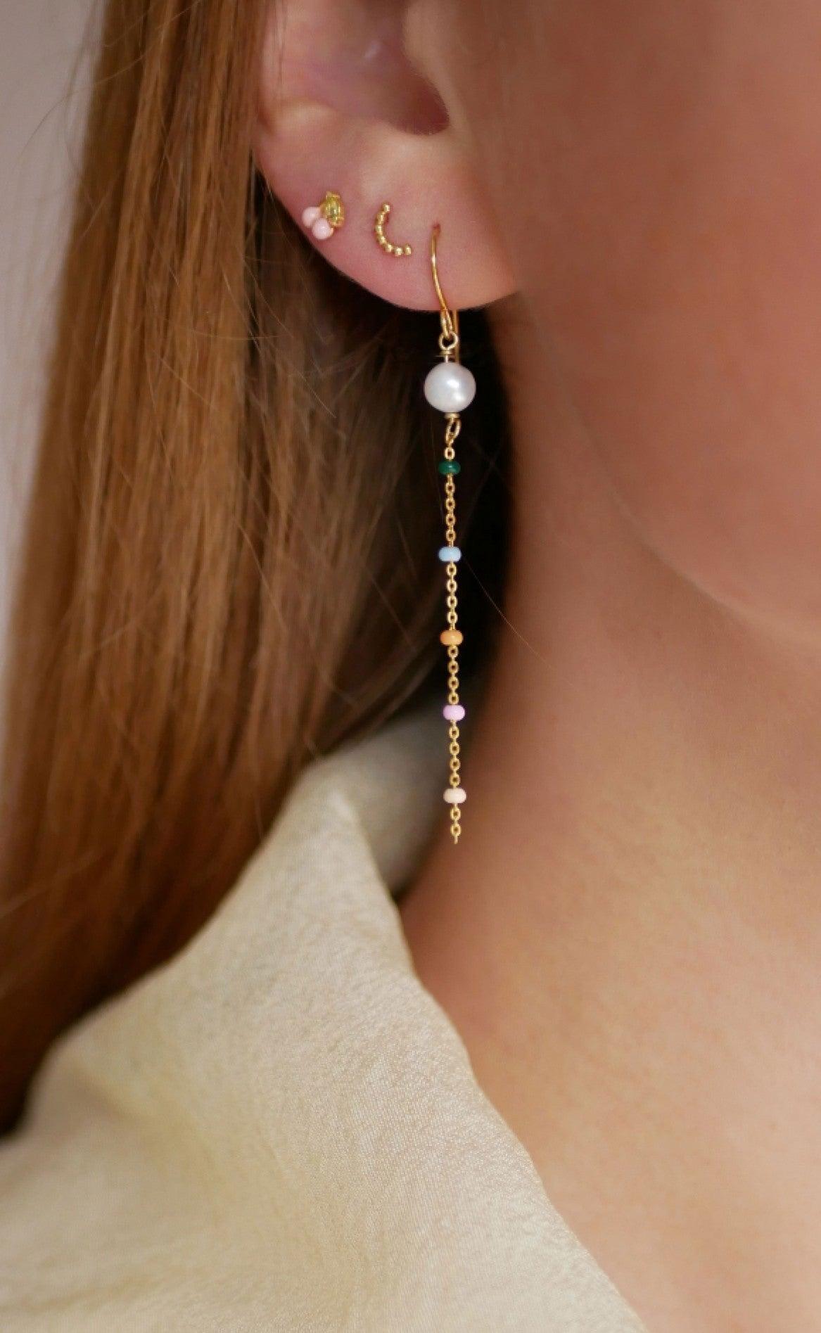 ENAMEL Copenhagen Øreringe - Lola Perlita - Dreamy Pearl
