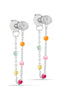 ENAMEL Copenhagen Øreringer - Lola - Rainbow Sølv