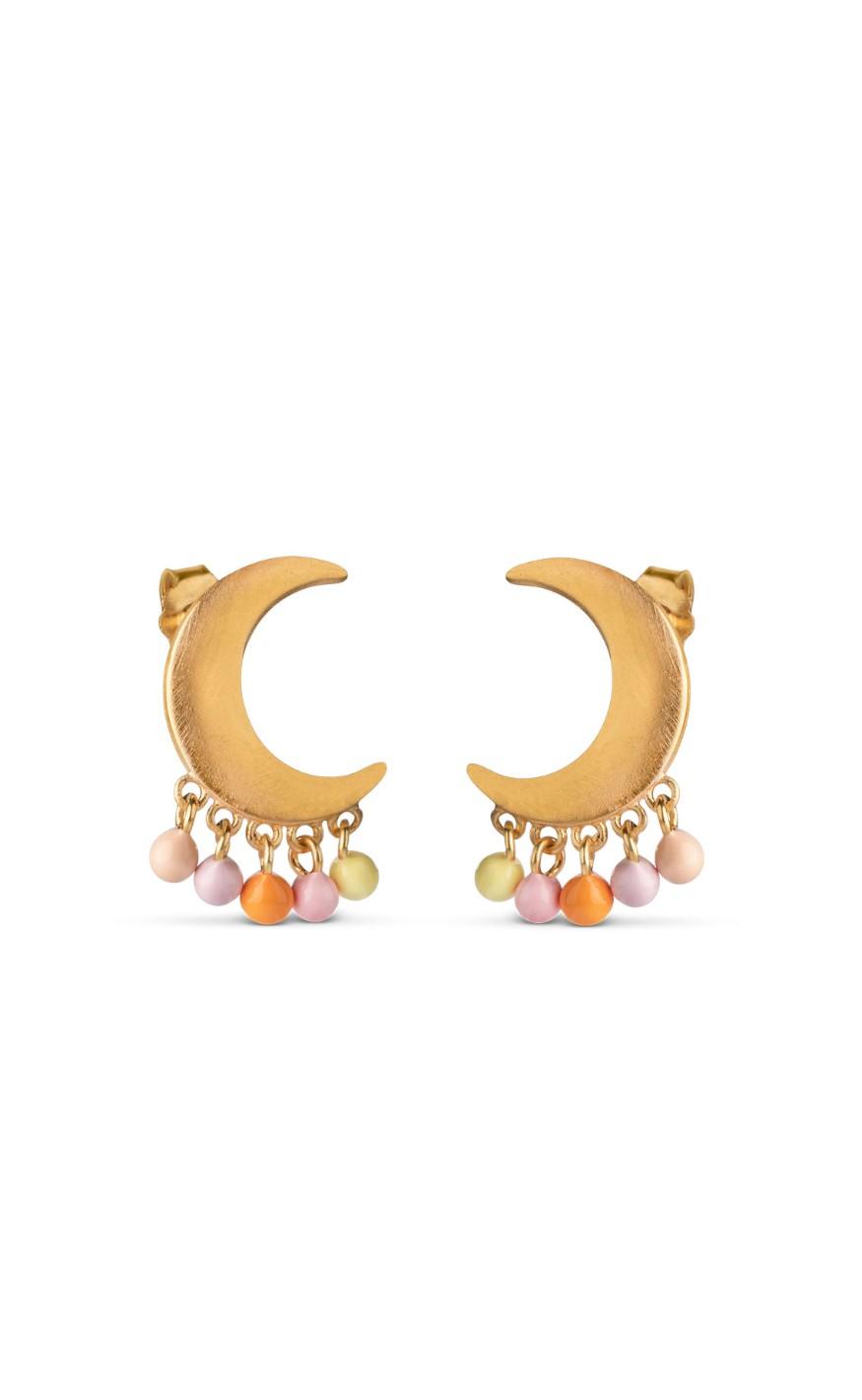 ENAMEL Copenhagen Øreringe - Lune - Gold